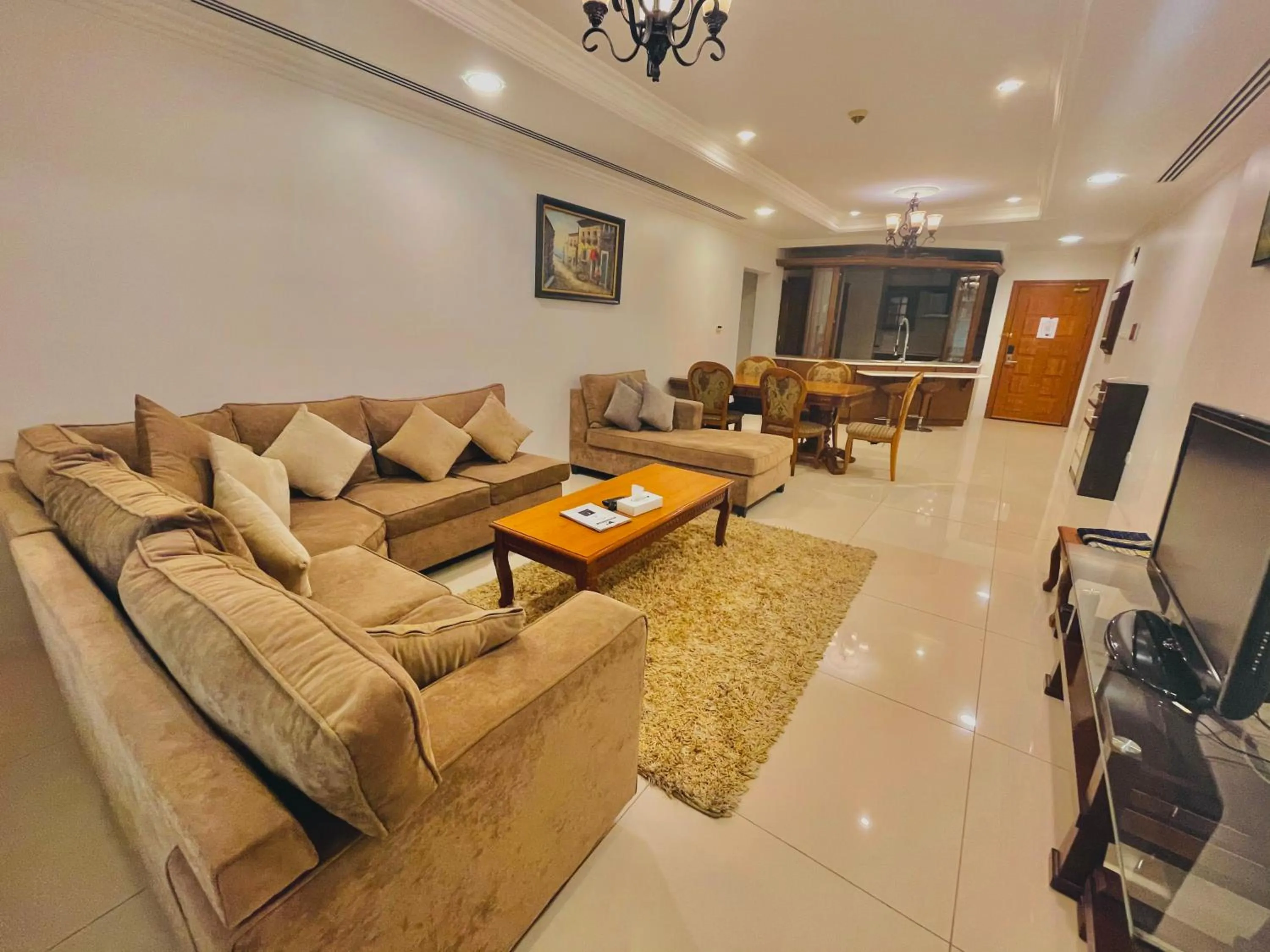 Living room in Kiev Tower Hotel Apartments