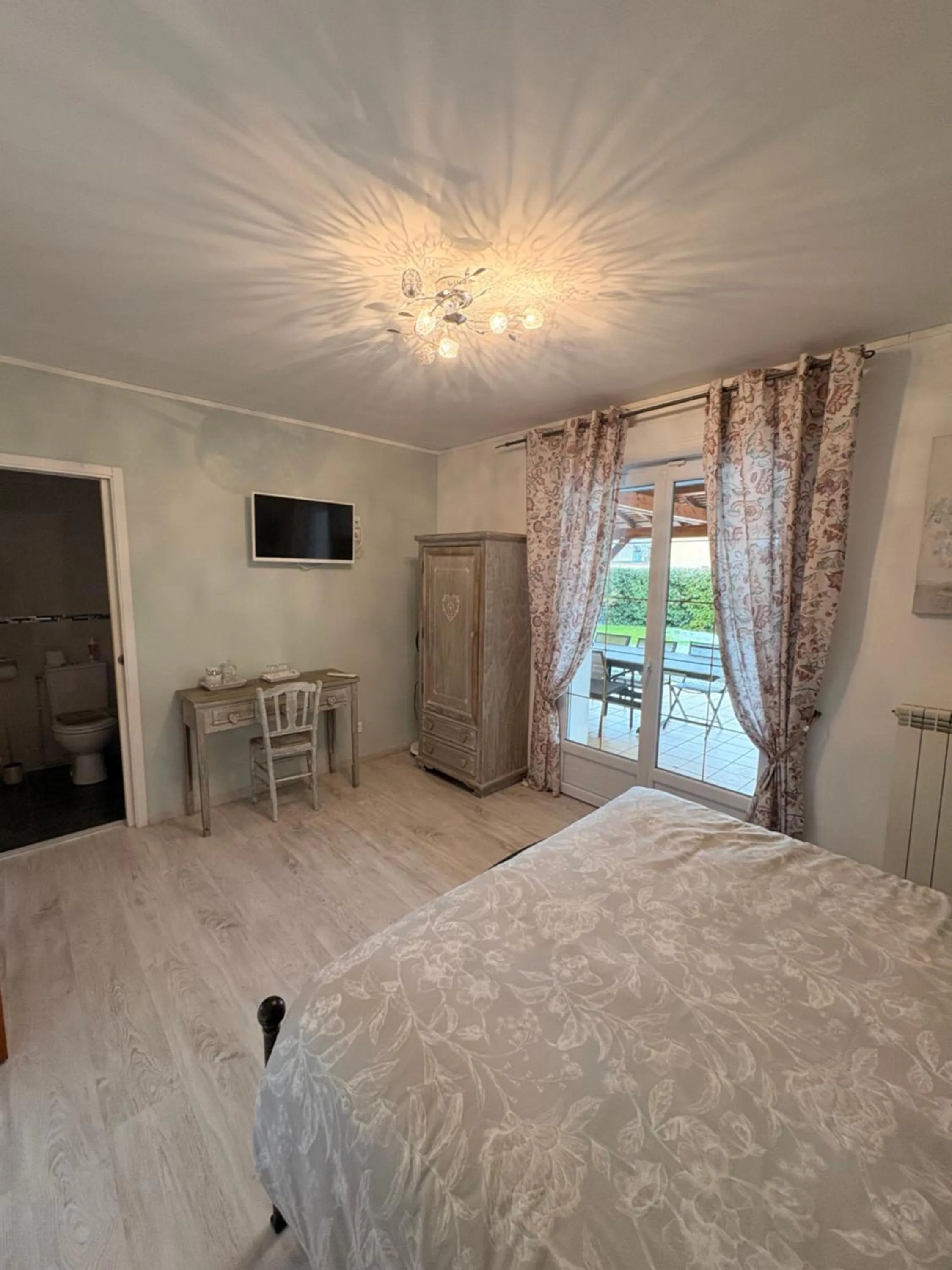 Bed in Chambre d'Hôte Les Ondines