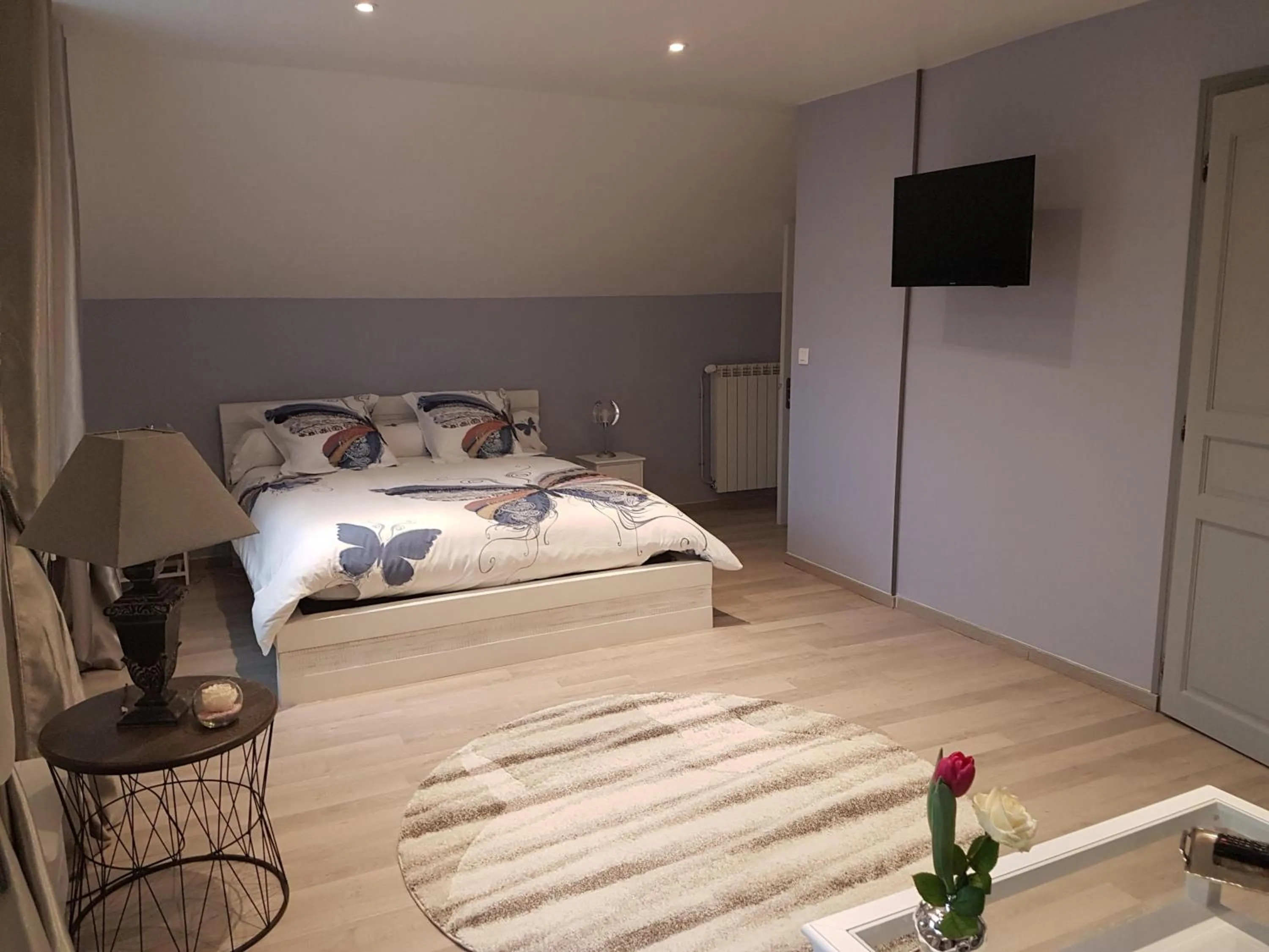 Bedroom, Bed in Chambre d'Hôte Les Ondines