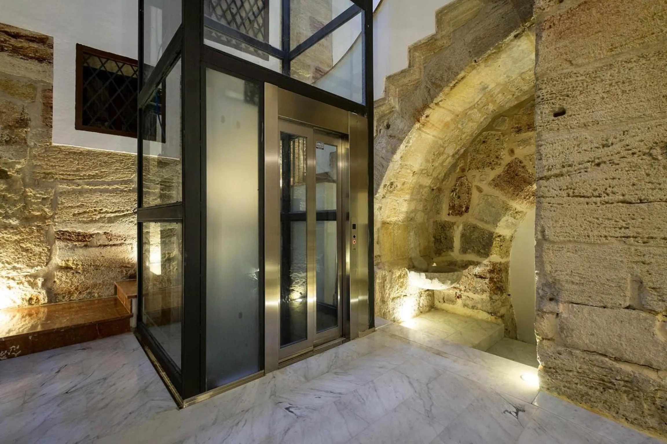 Decorative detail in Quattro Canti Apartments