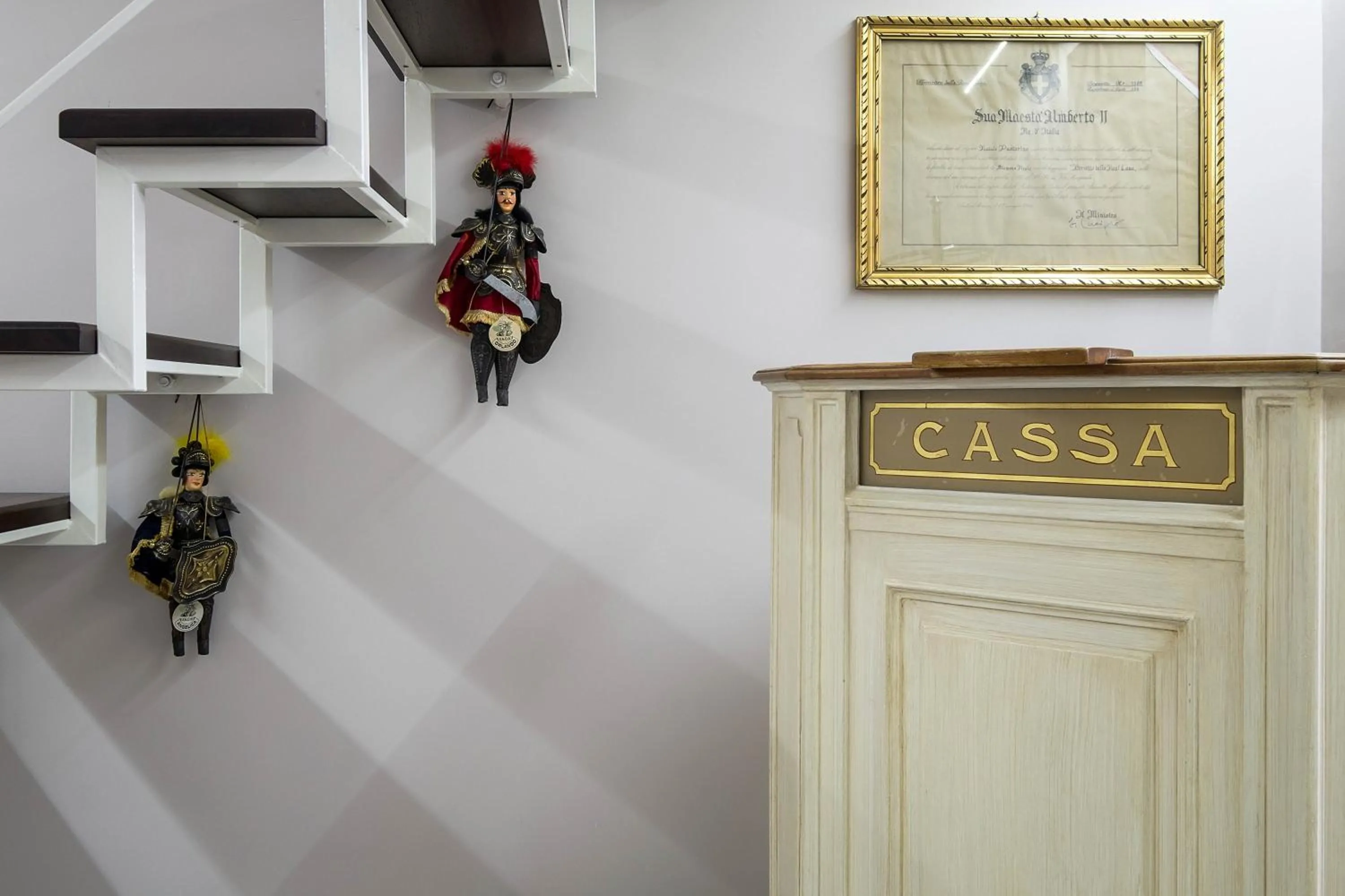 Decorative detail in Quattro Canti Apartments