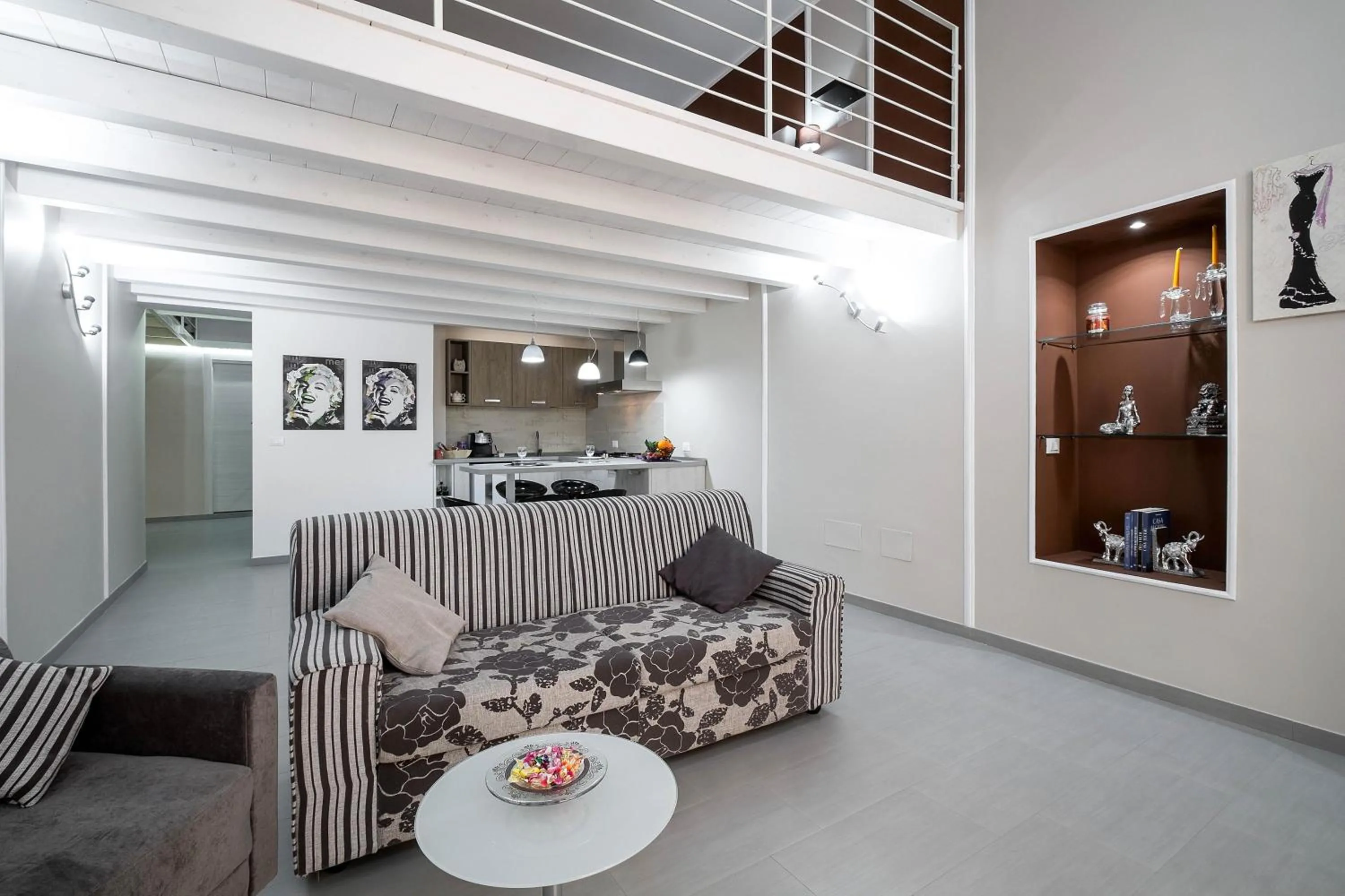 Living room in Quattro Canti Apartments