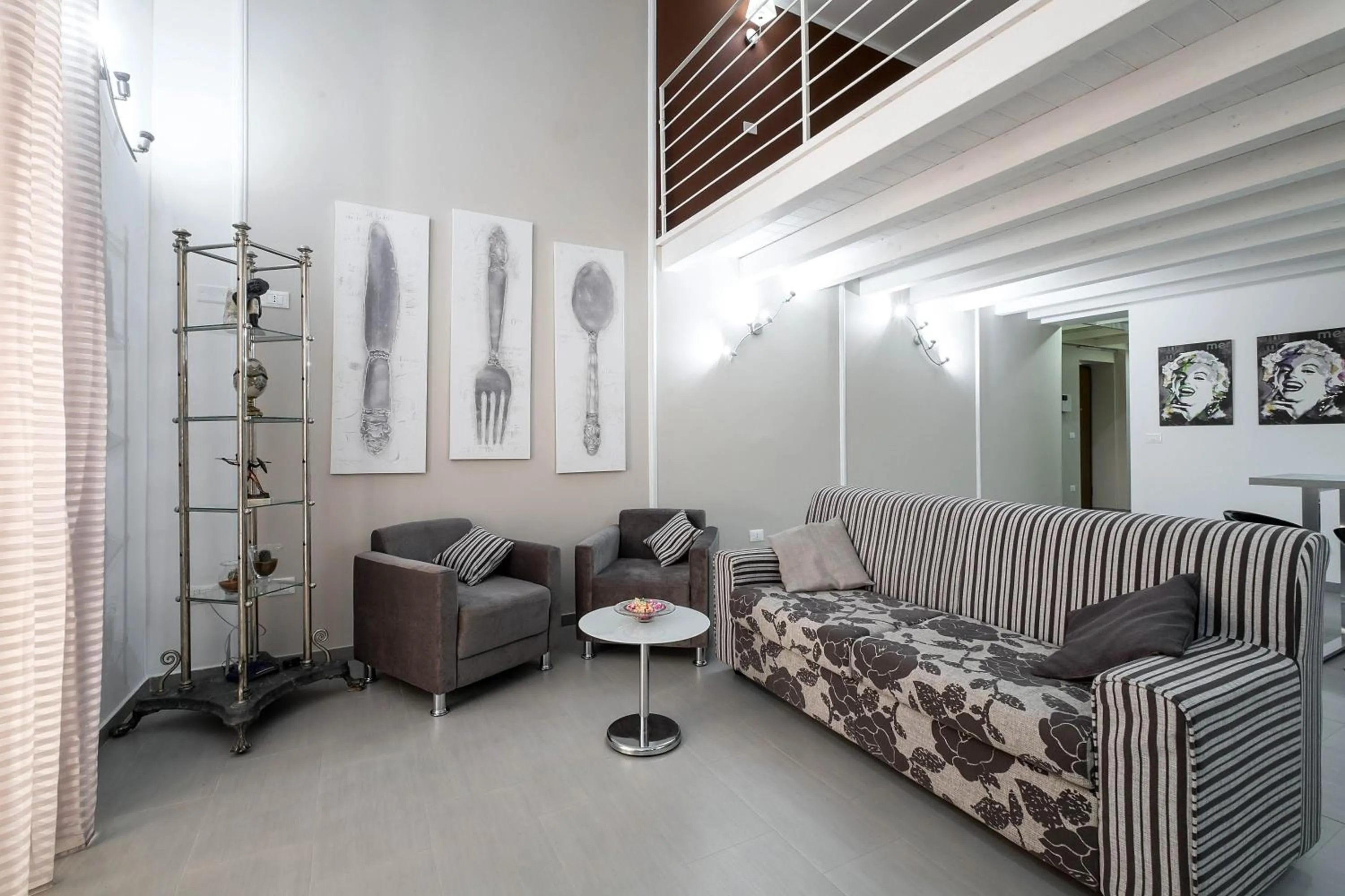Living room in Quattro Canti Apartments