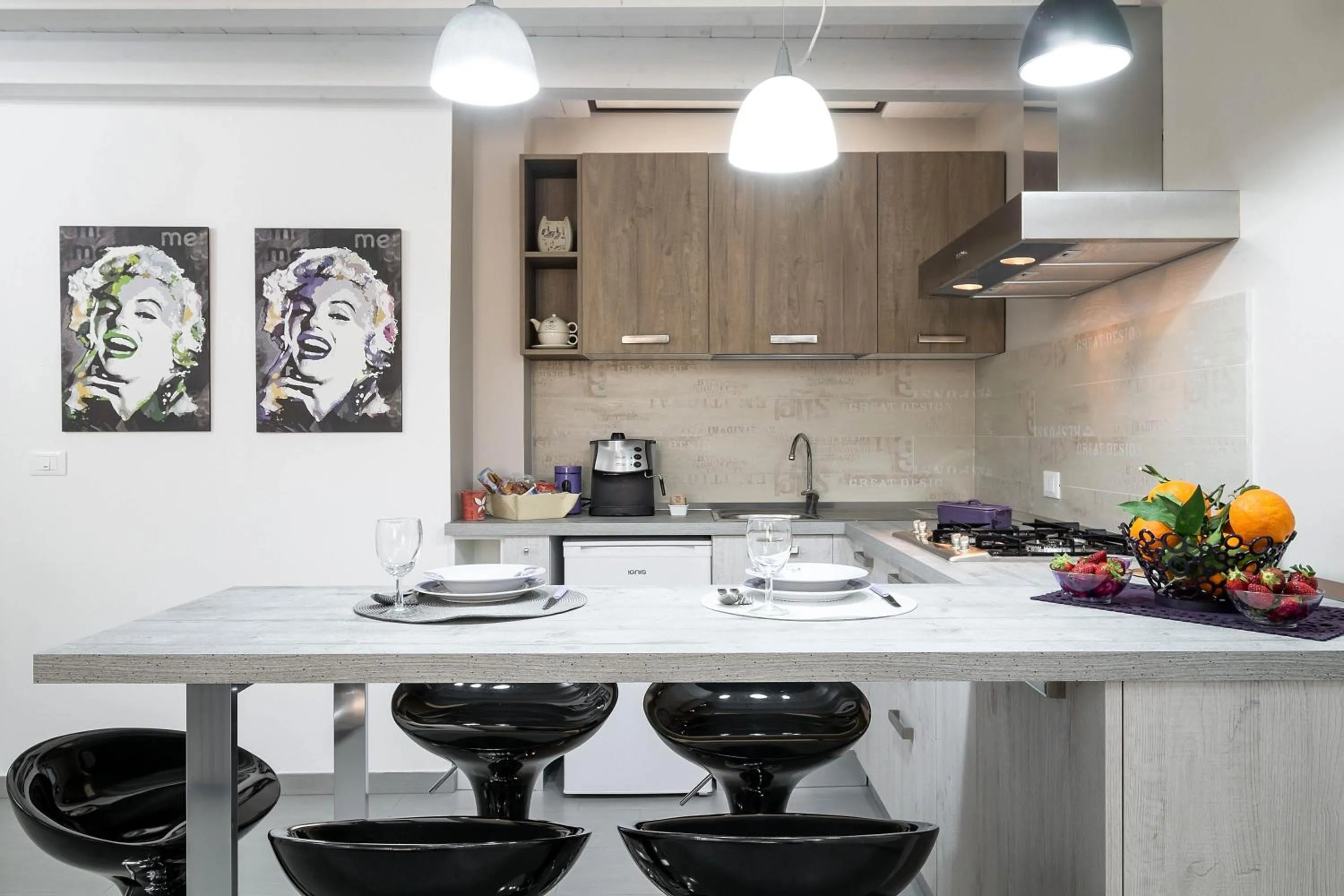 Kitchen or kitchenette in Quattro Canti Apartments