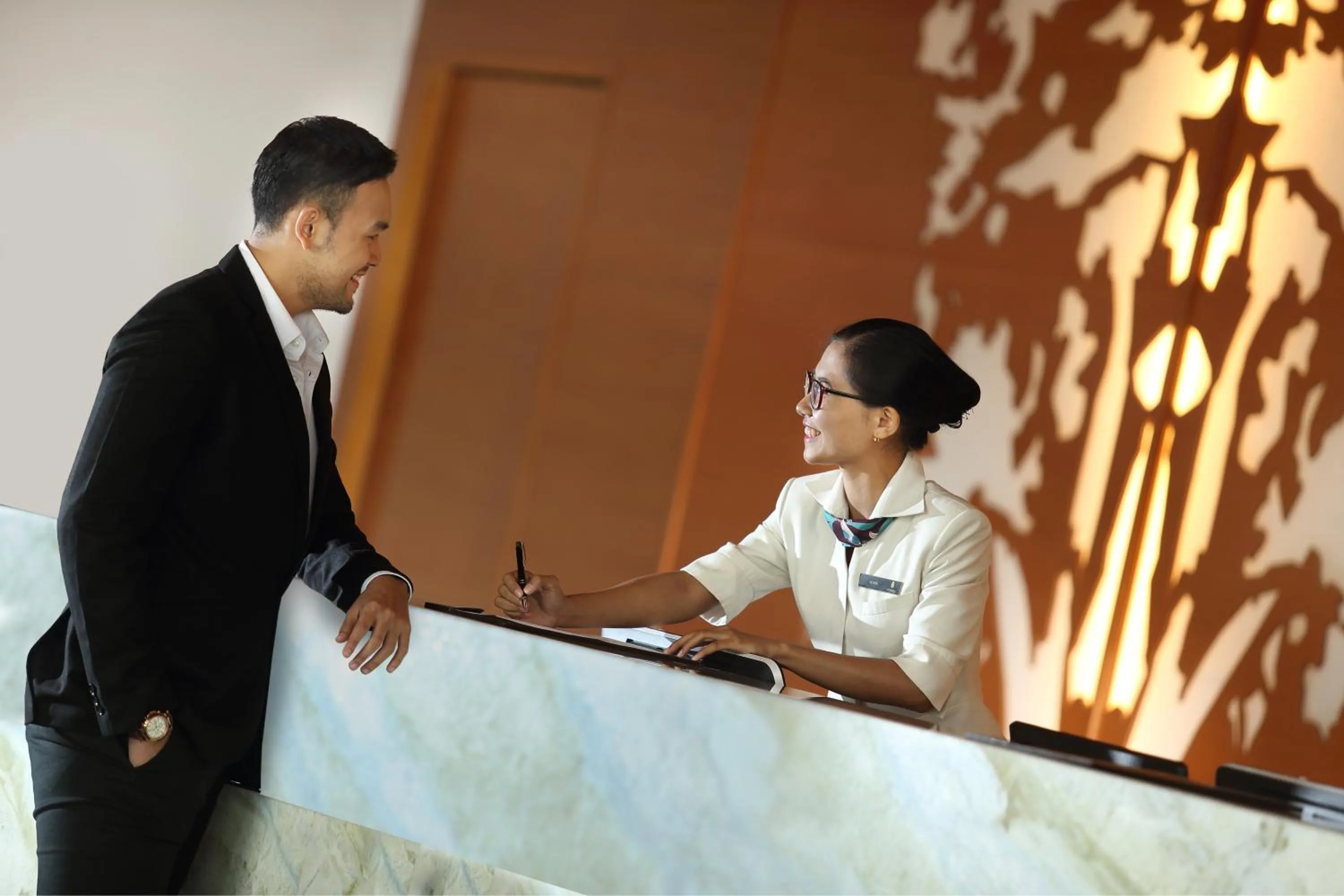 Lobby or reception in Resinda Hotel Karawang