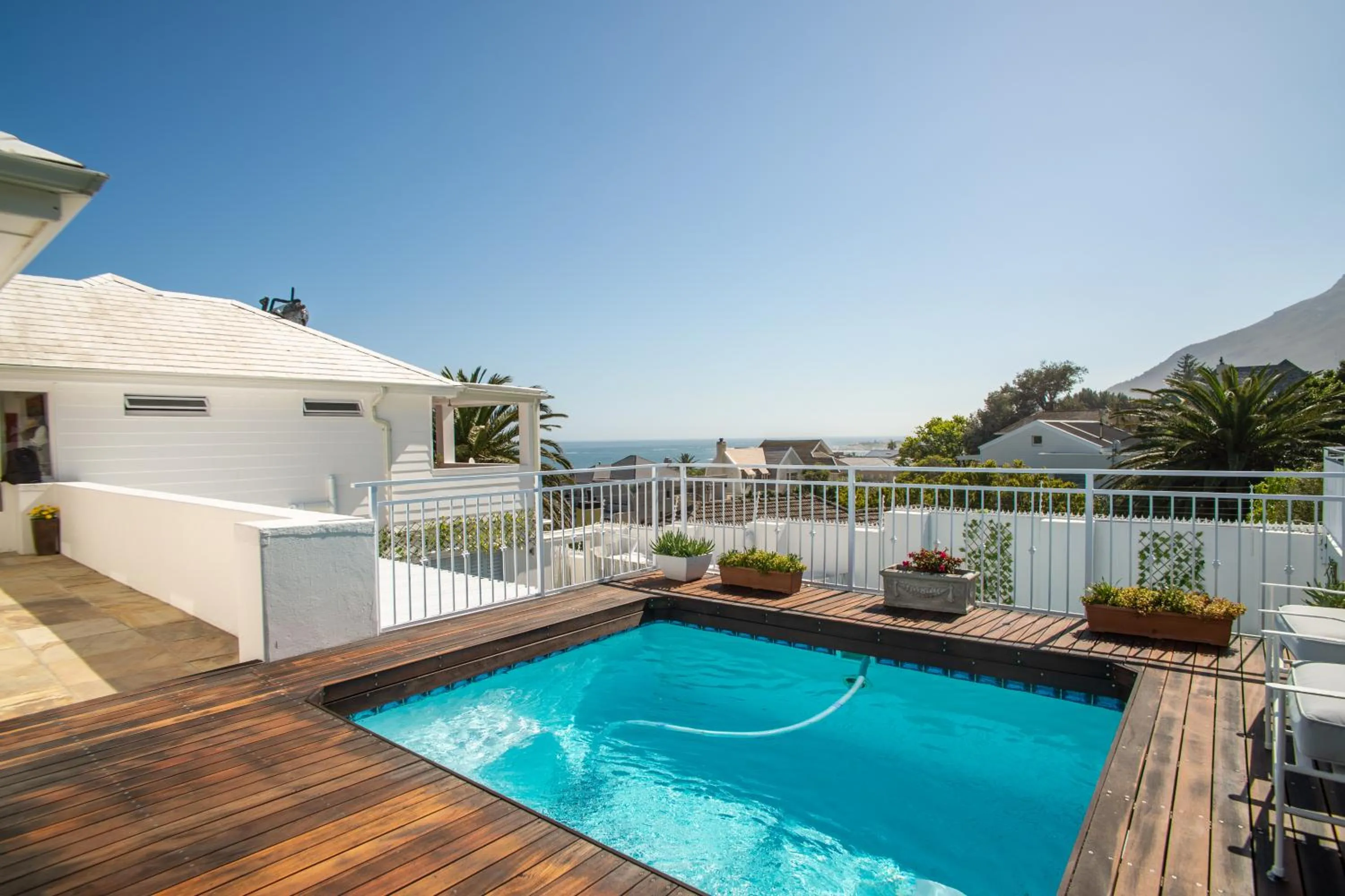 Pool view in Funkey Villas Cape Town