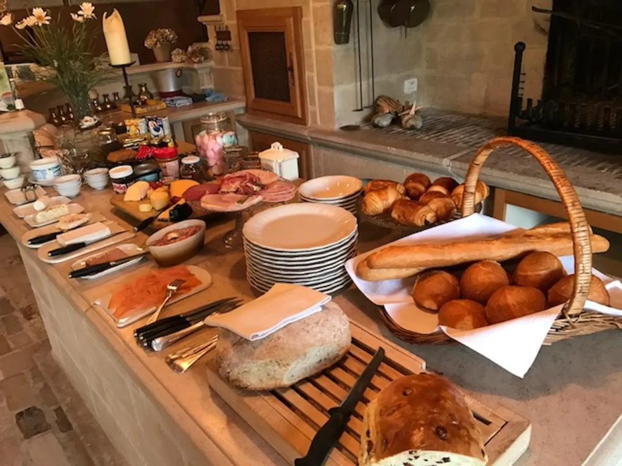 Buffet breakfast in B&B Villa Sans Soucis