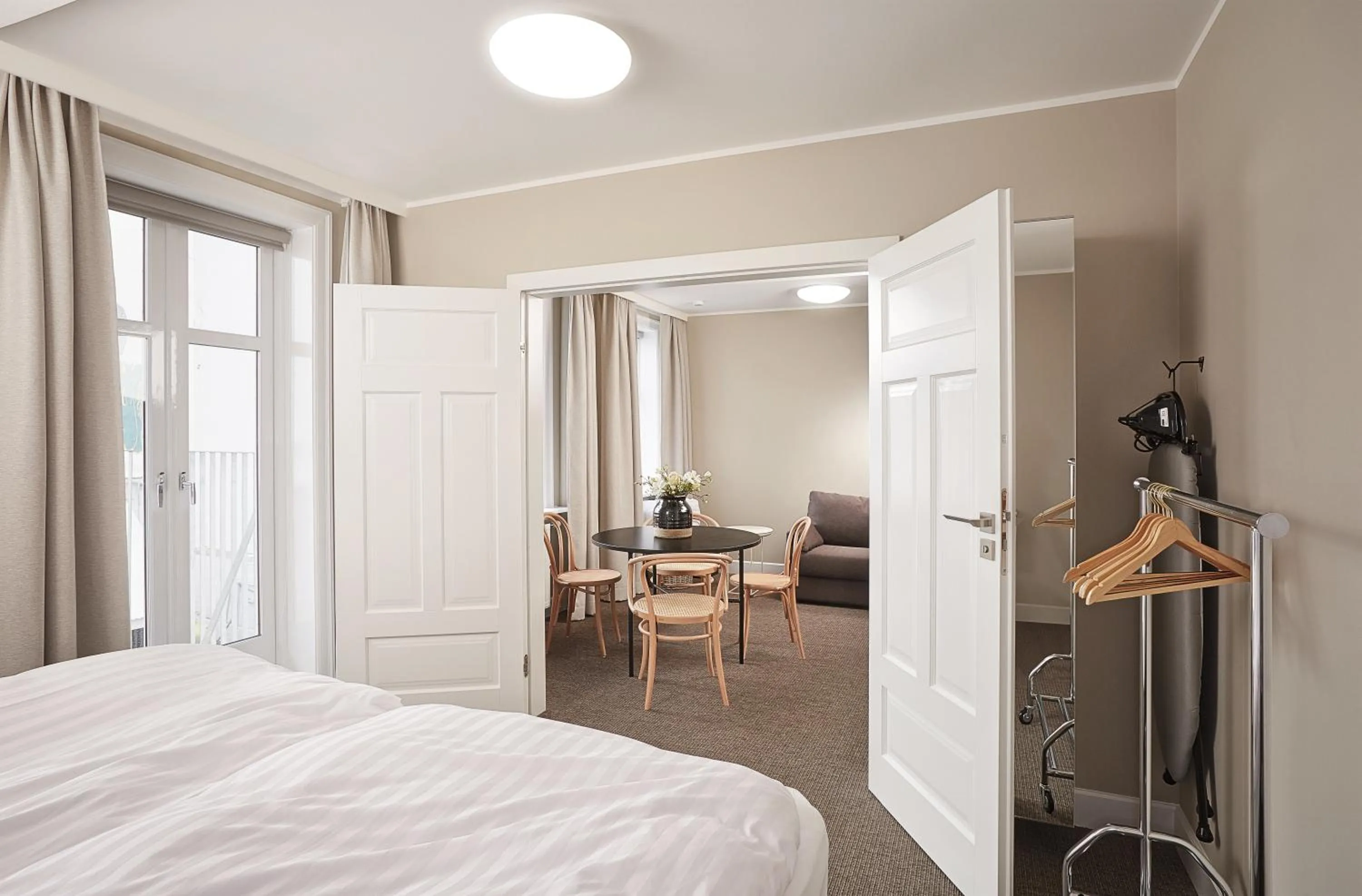 Decorative detail, Bed in Ice Apartments Reykjavik by Heimaleiga