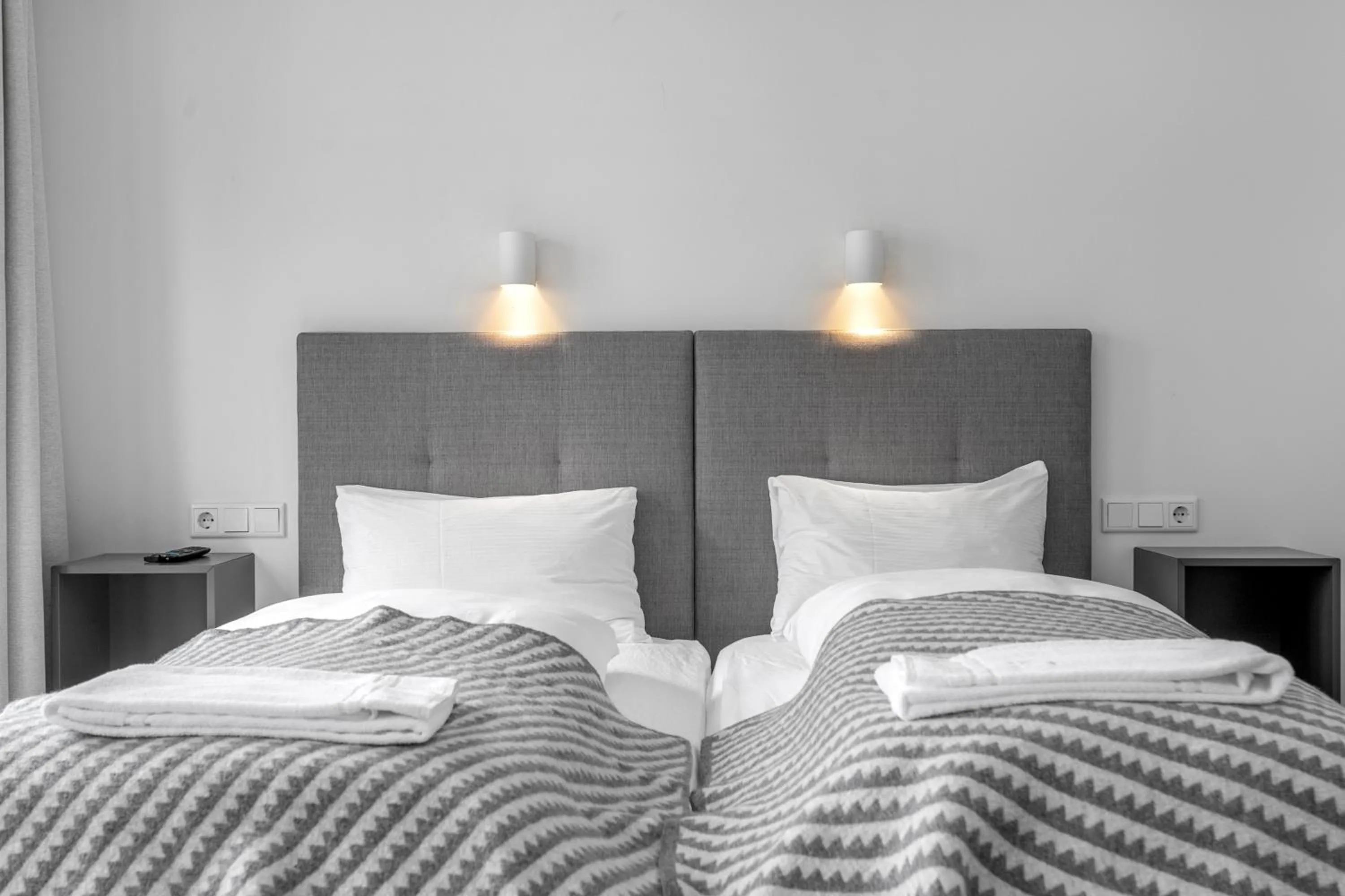 Bed in Ice Apartments Reykjavik by Heimaleiga