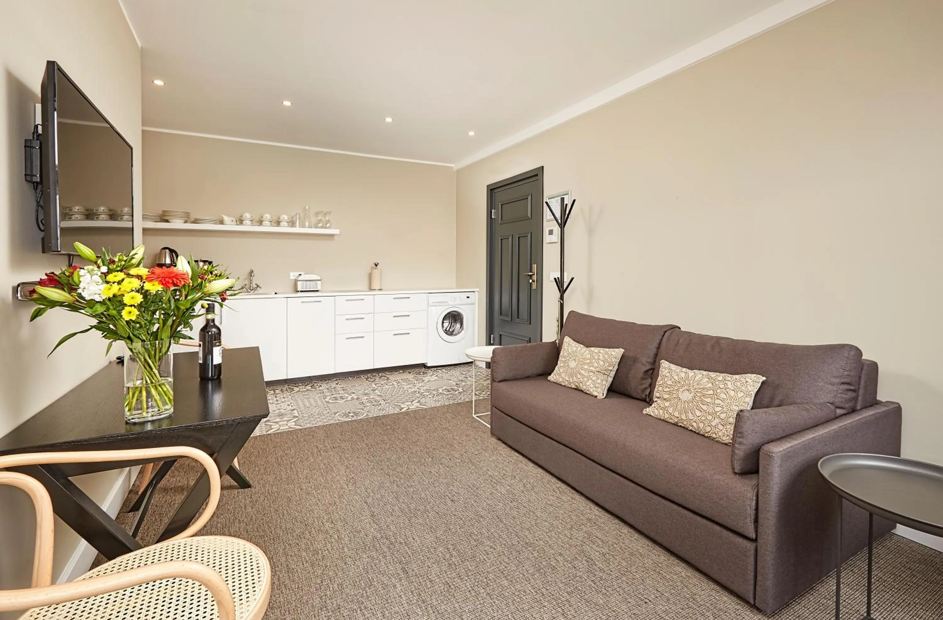 Living room in Ice Apartments Reykjavik by Heimaleiga