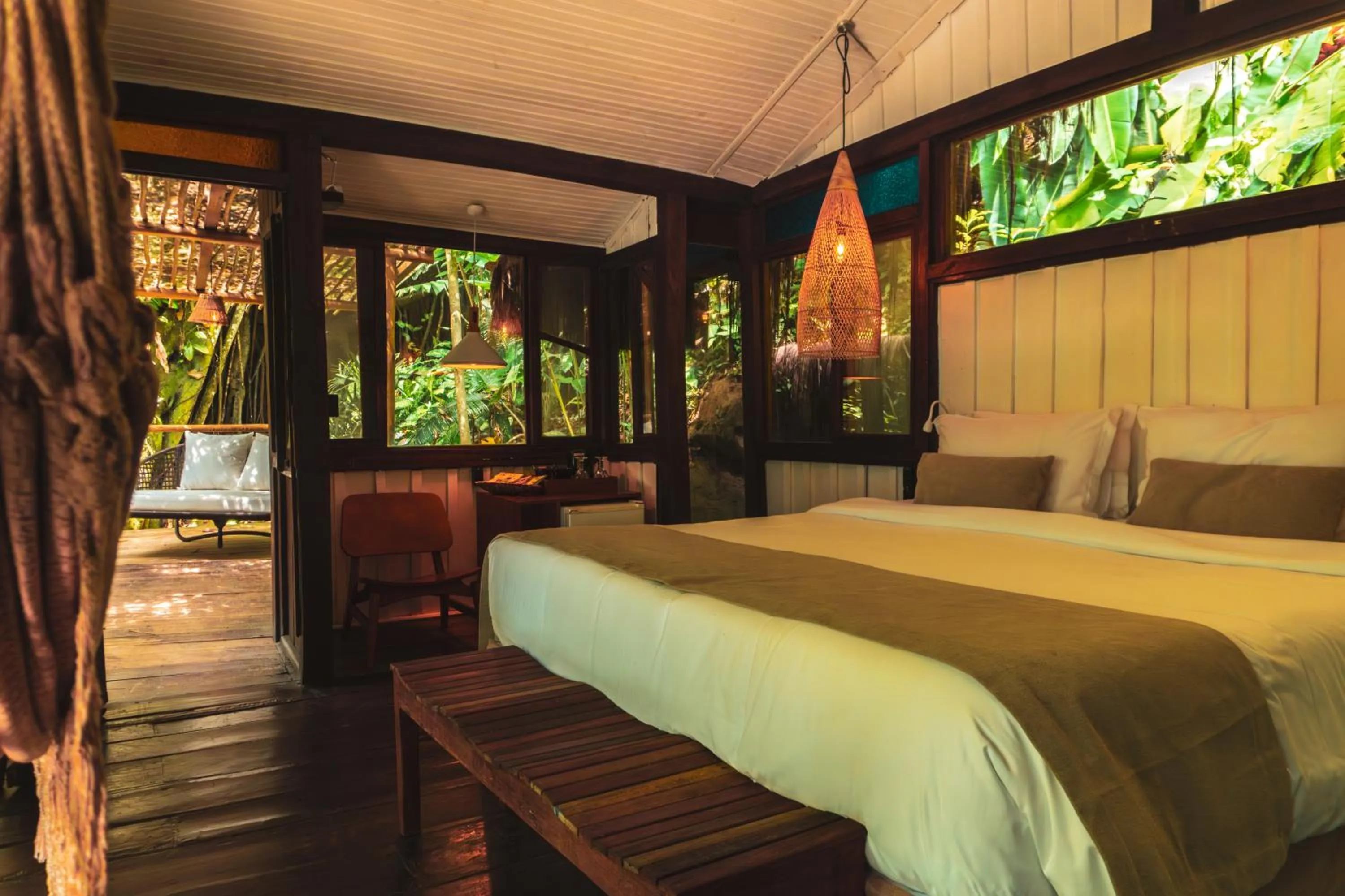 Bed in Casa Luz Paraty