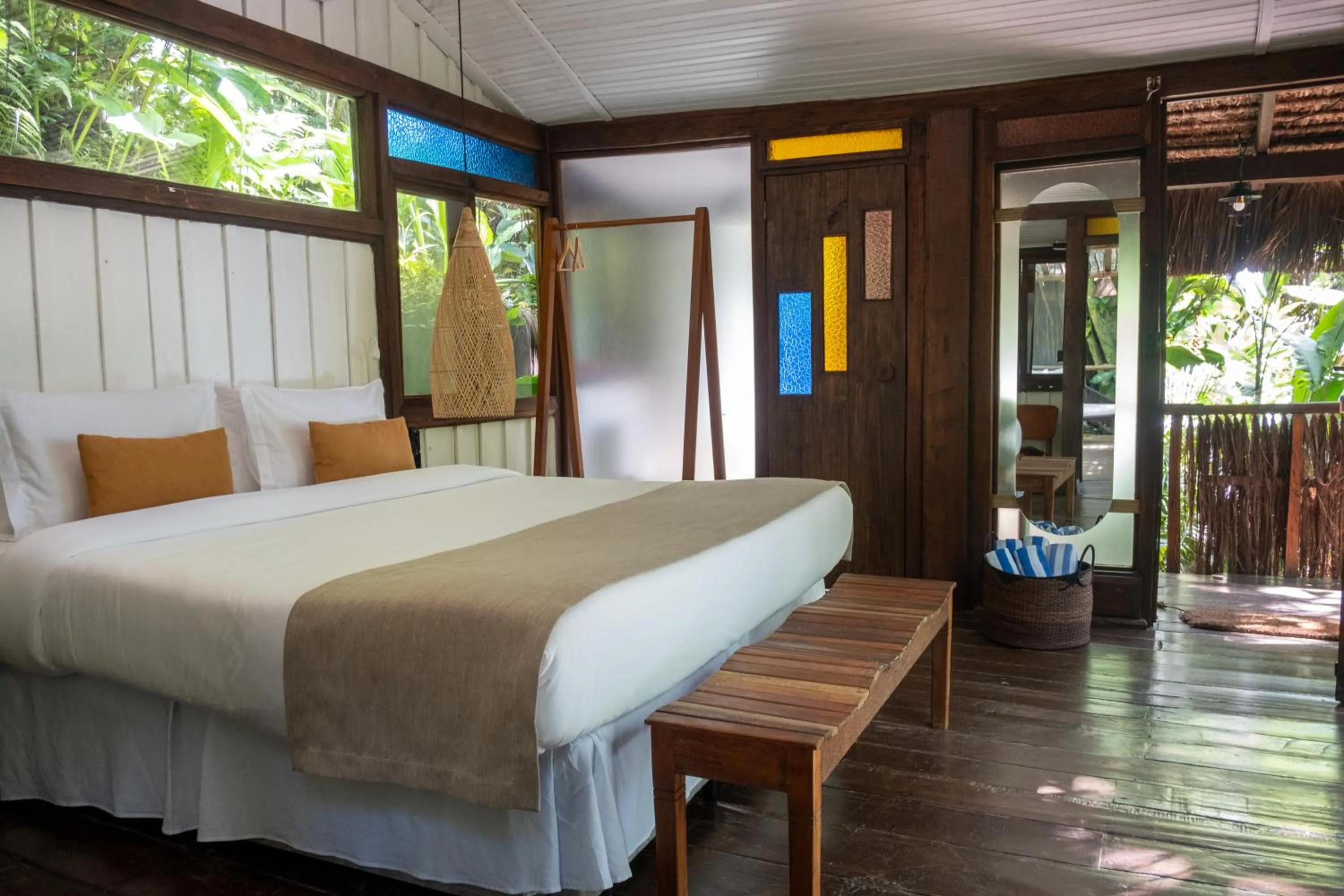 Bed in Casa Luz Paraty