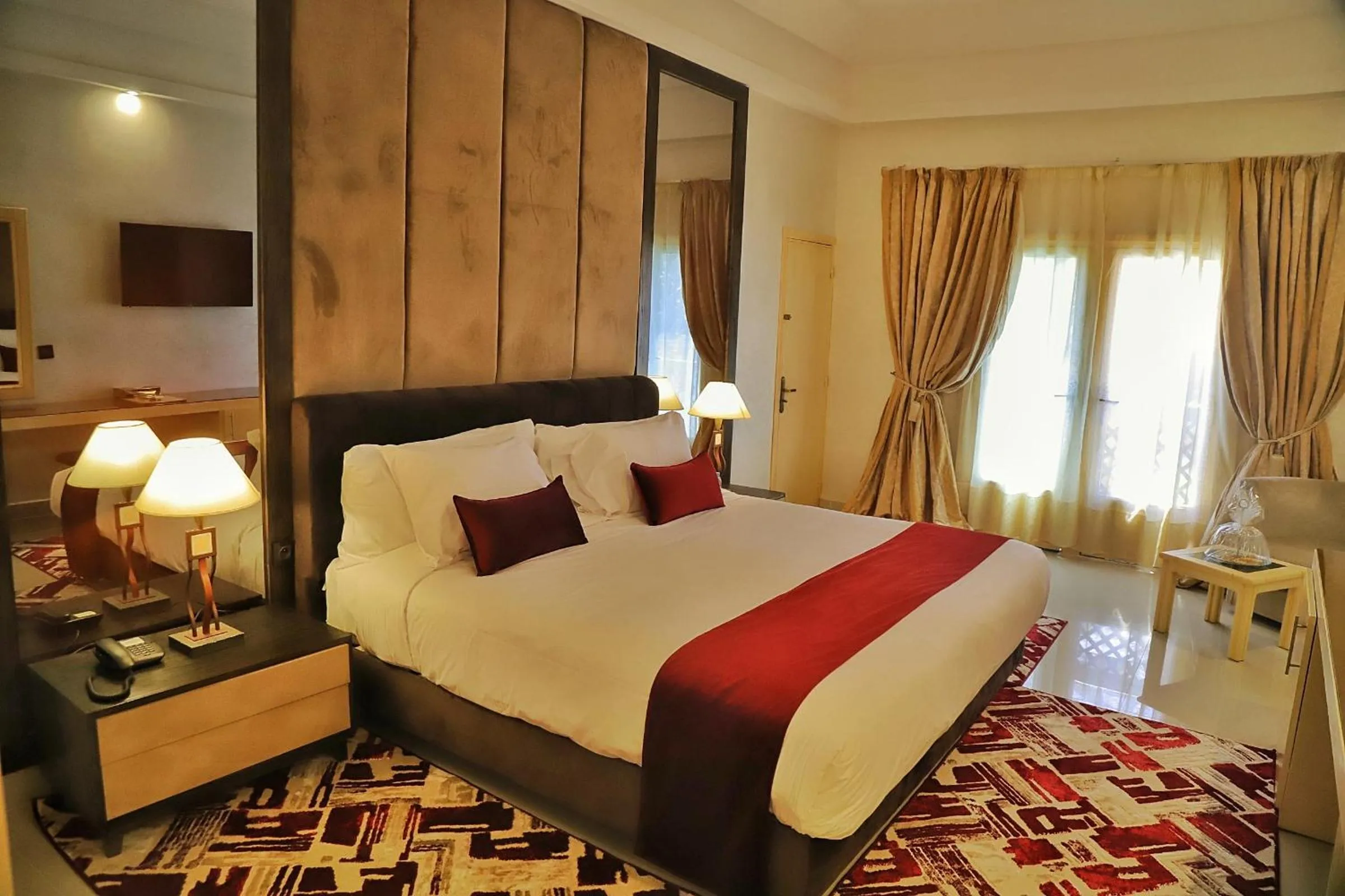 Bed in Hotel Parador