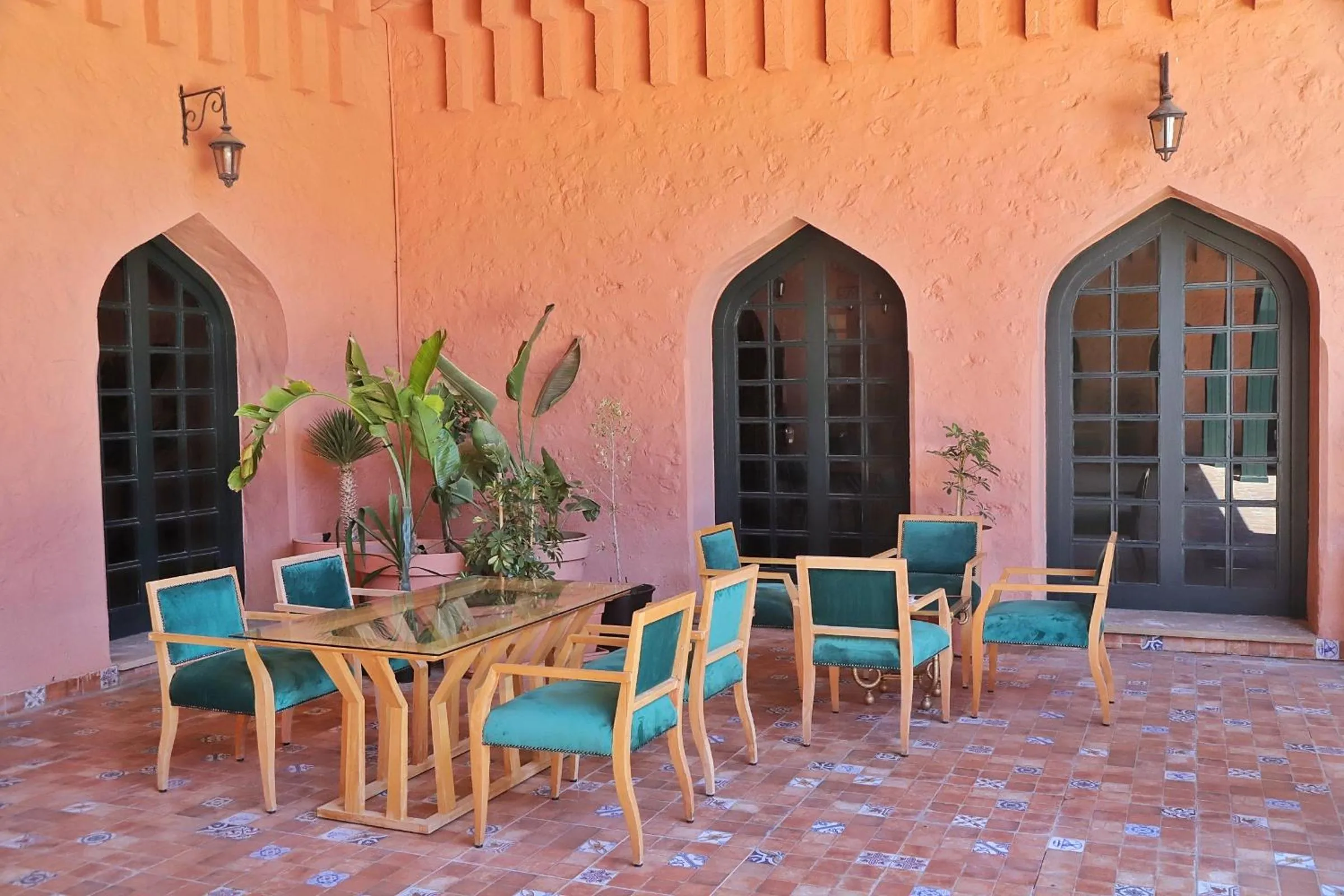 Patio in Hotel Parador