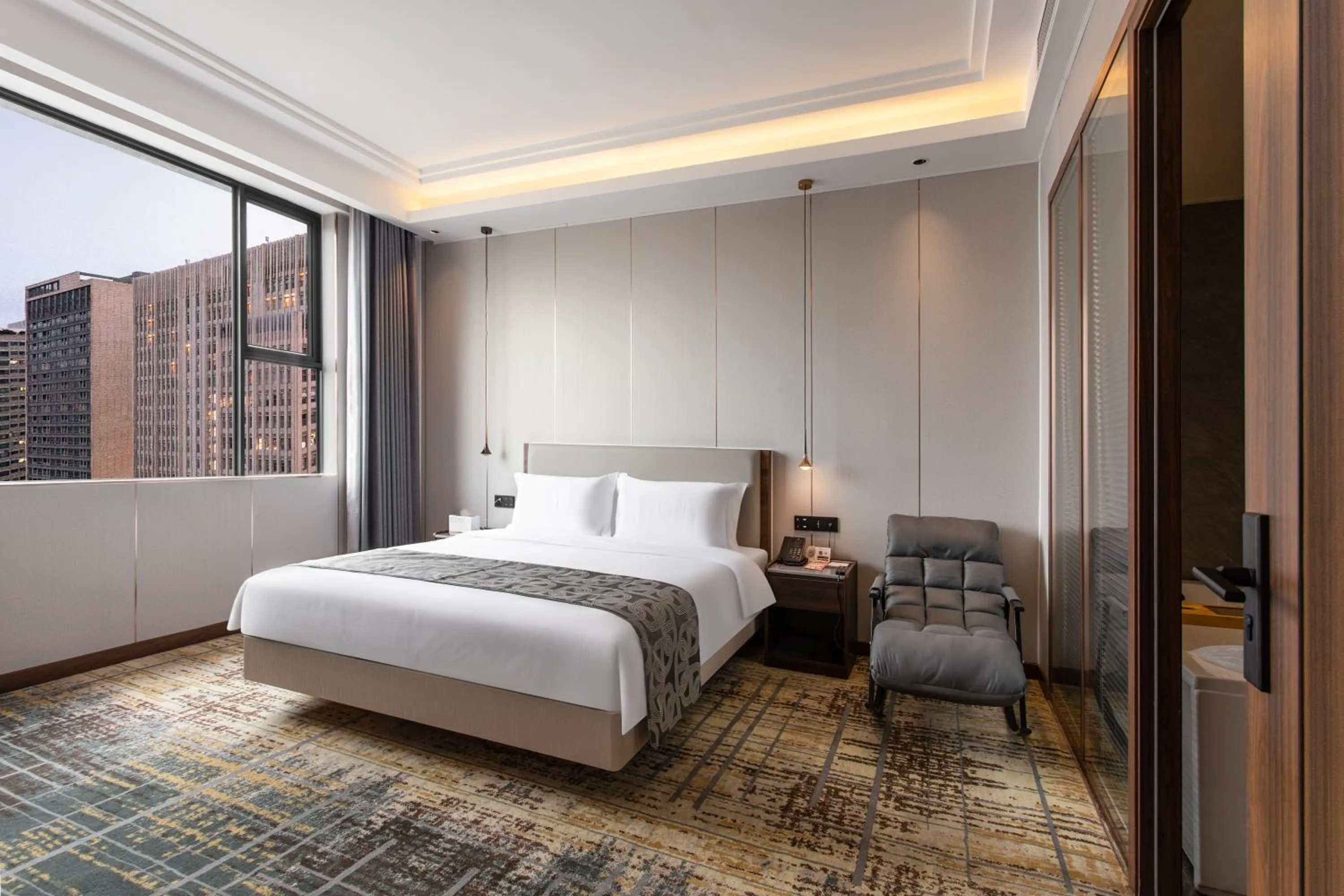 Bedroom, Bed in Fortune Land Shenzhen