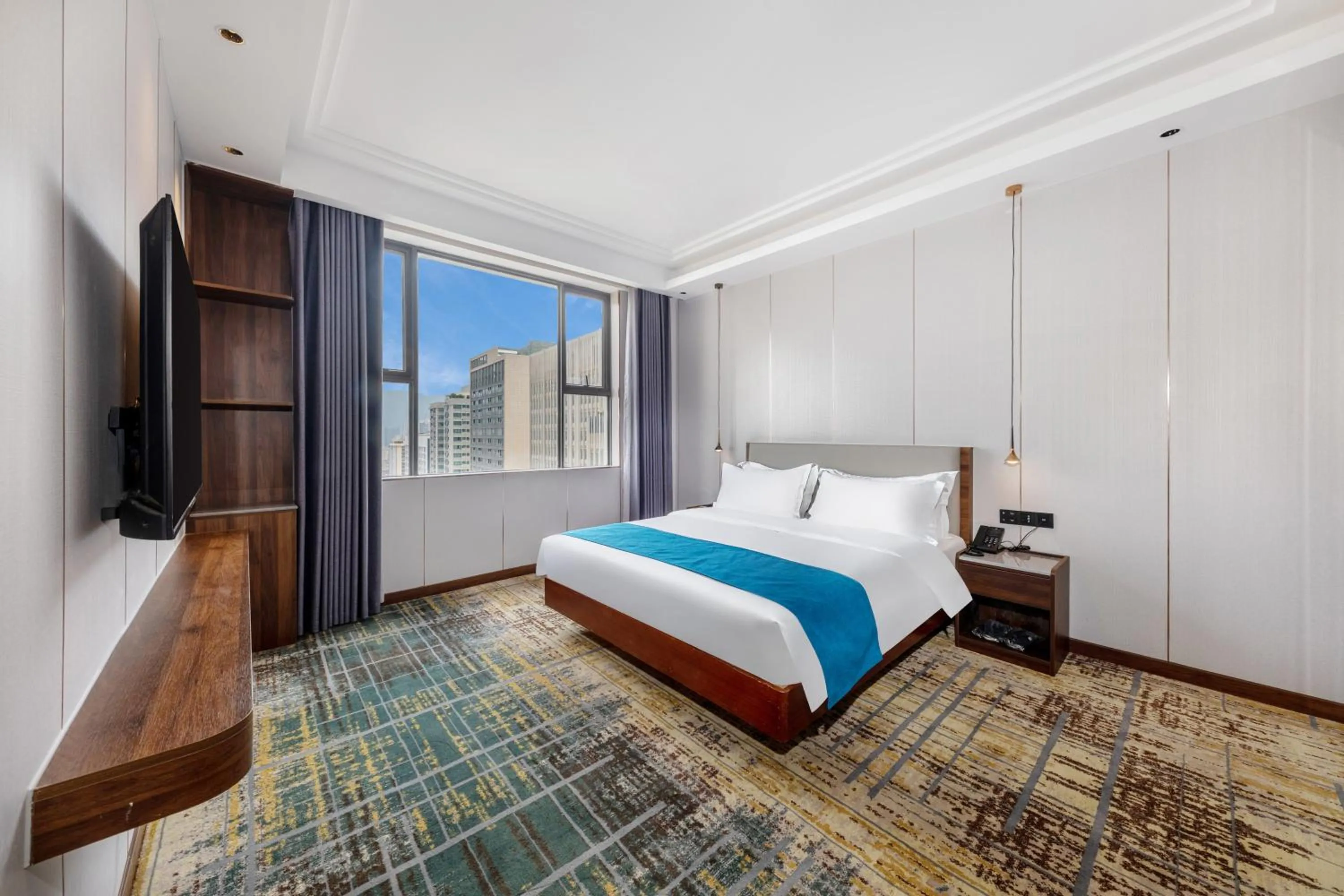 Bedroom, Bed in Fortune Land Shenzhen