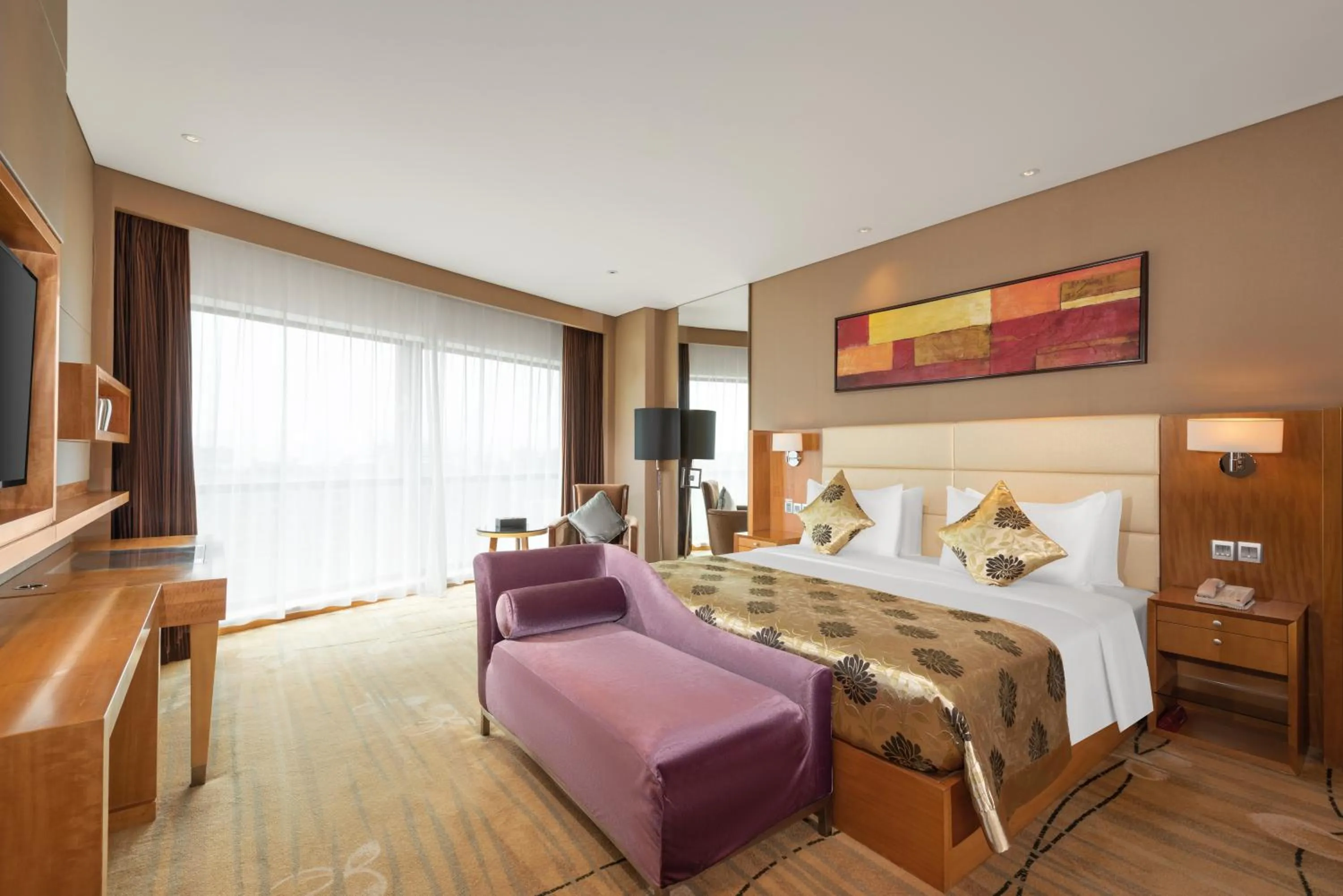Bedroom, Bed in Wyndham Putian Downtown