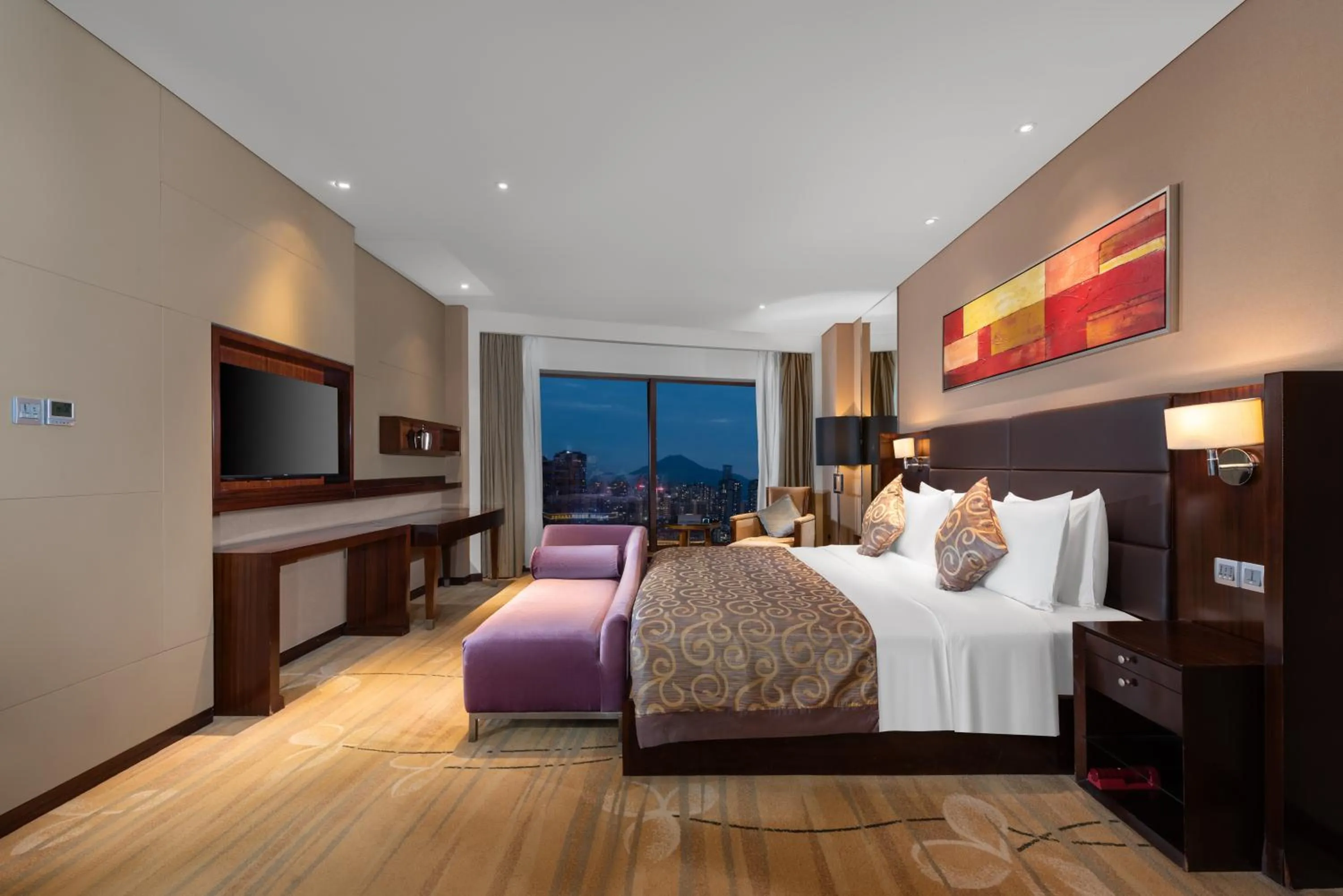 Bedroom, Bed in Wyndham Putian Downtown