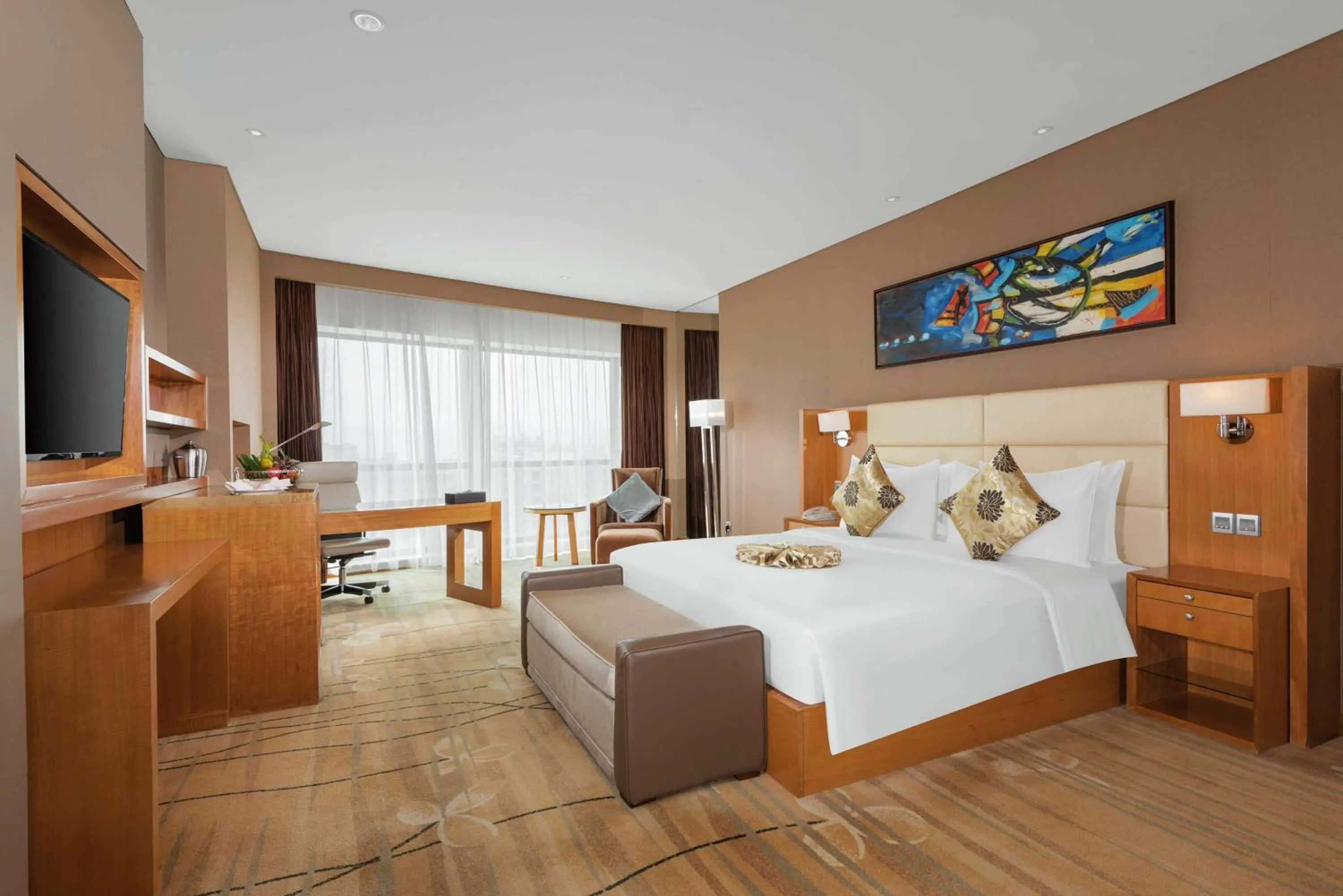 Photo of the whole room, Bed in Wyndham Putian Downtown