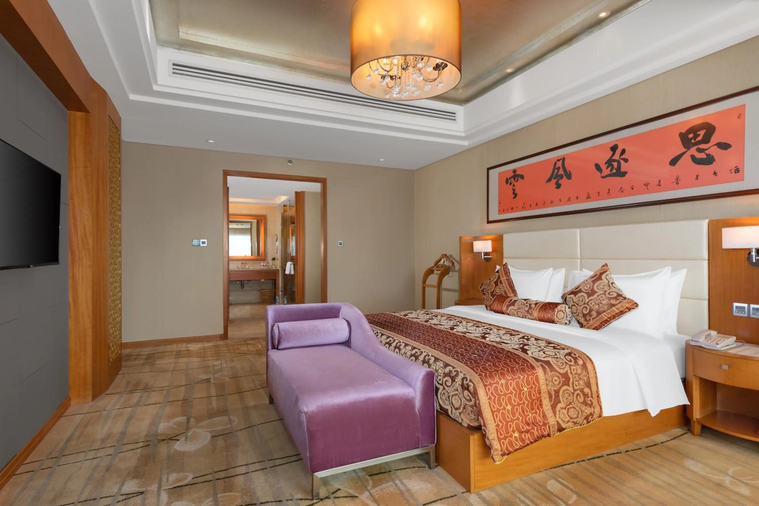 Bedroom, Bed in Wyndham Putian Downtown