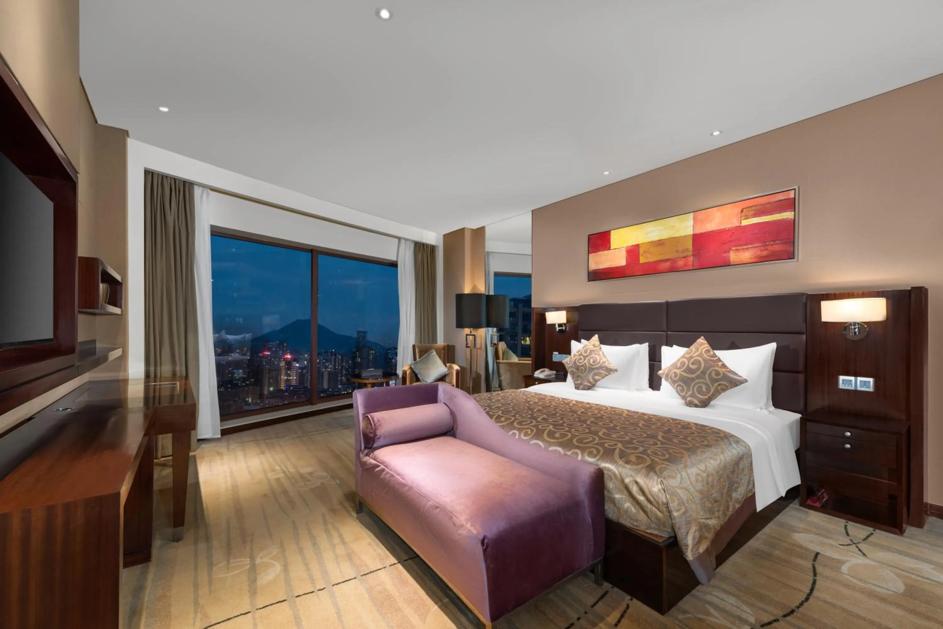 Photo of the whole room, Bed in Wyndham Putian Downtown