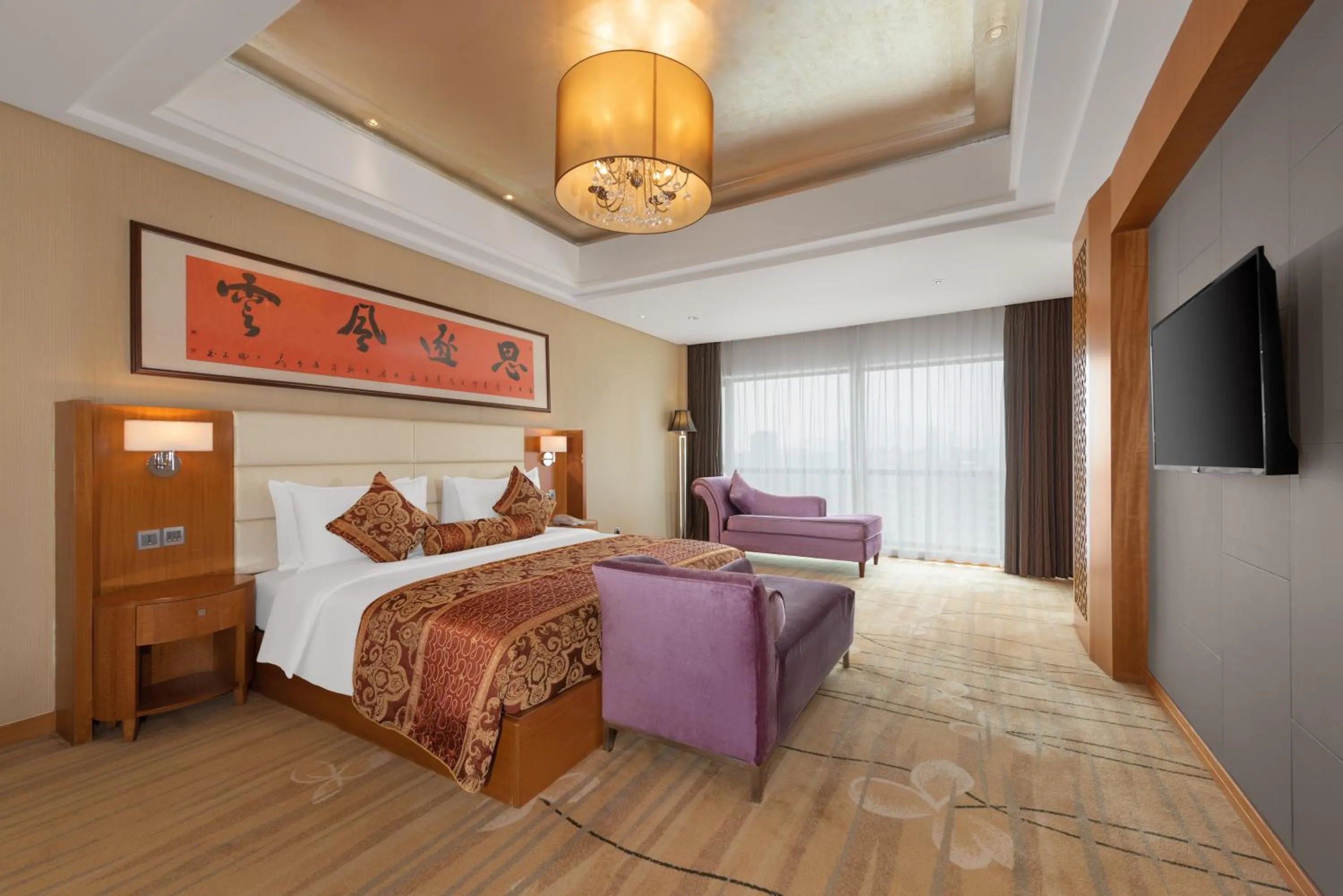 Photo of the whole room, Bed in Wyndham Putian Downtown