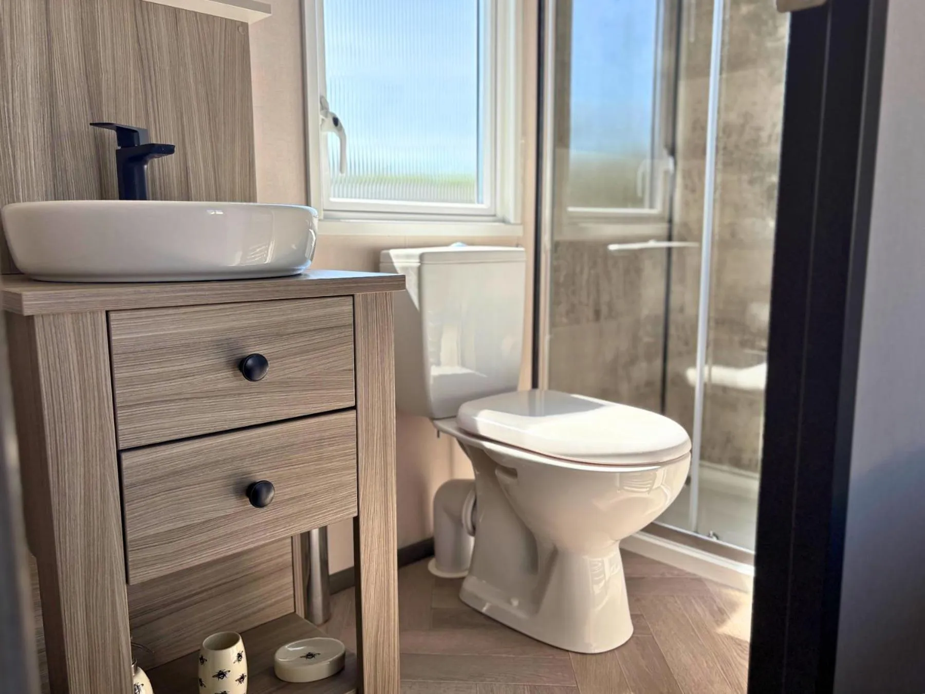 Toilet in Linwater Caravan Park - Luxury Lodges and Static Caravans near Edinburgh