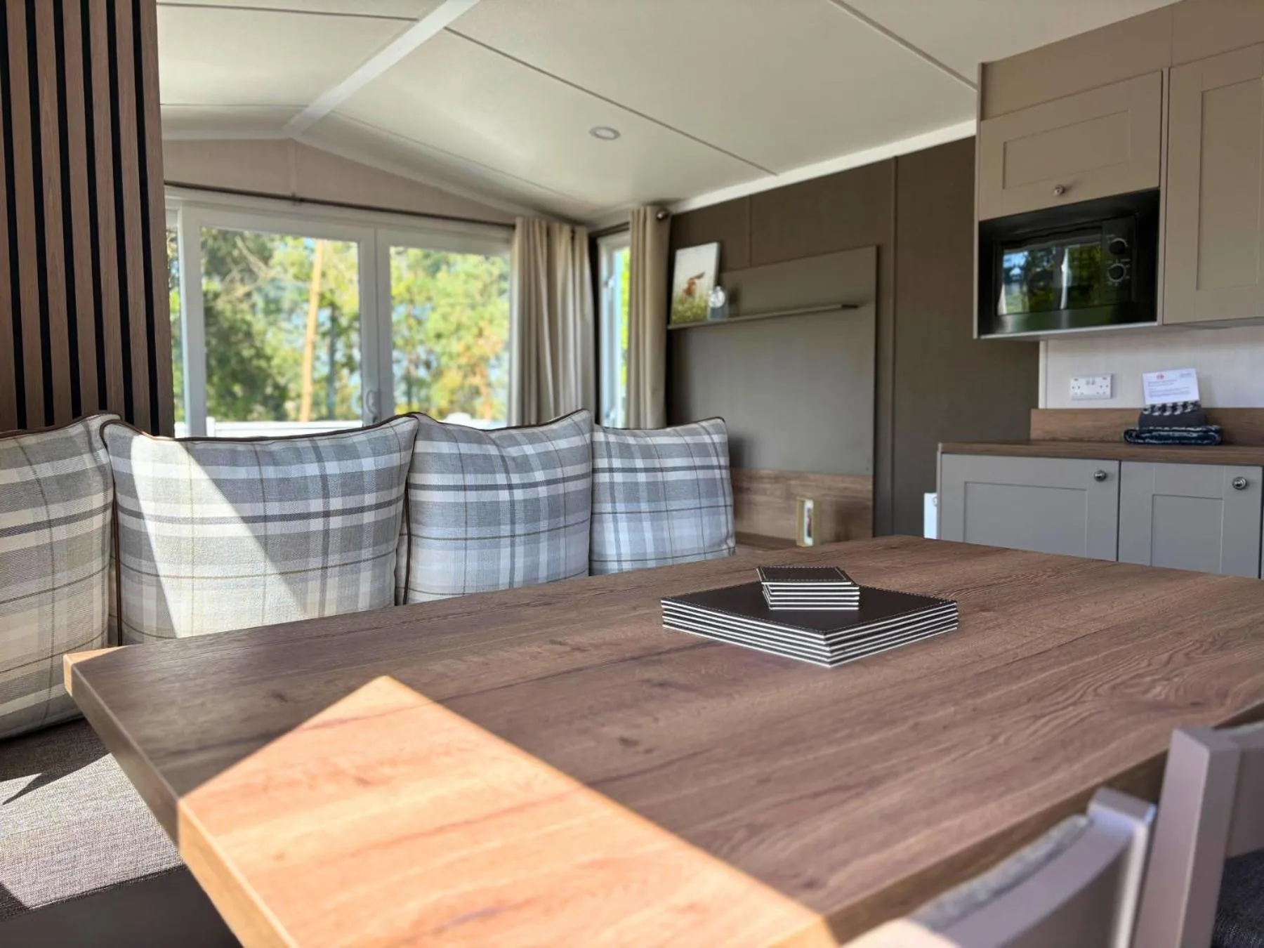 Dining area in Linwater Caravan Park - Luxury Lodges and Static Caravans near Edinburgh