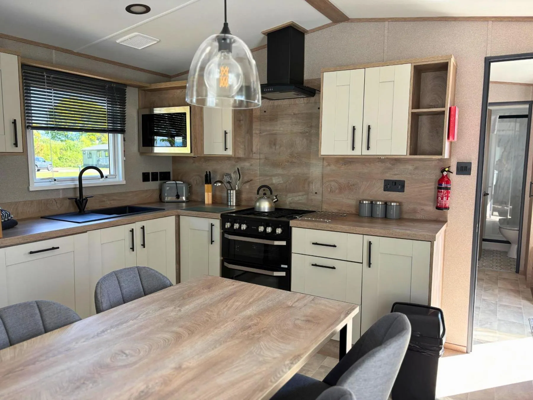 Dining area in Linwater Caravan Park - Luxury Lodges and Static Caravans near Edinburgh