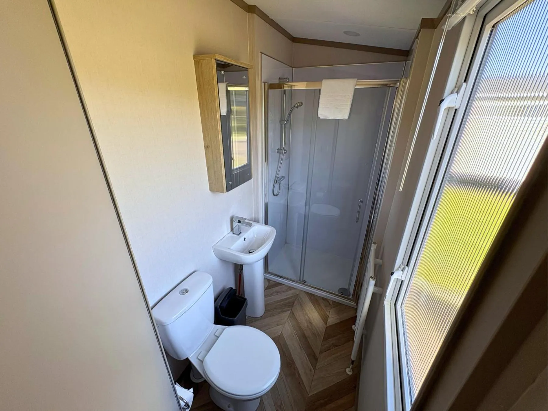 Shower in Linwater Caravan Park - Luxury Lodges and Static Caravans near Edinburgh