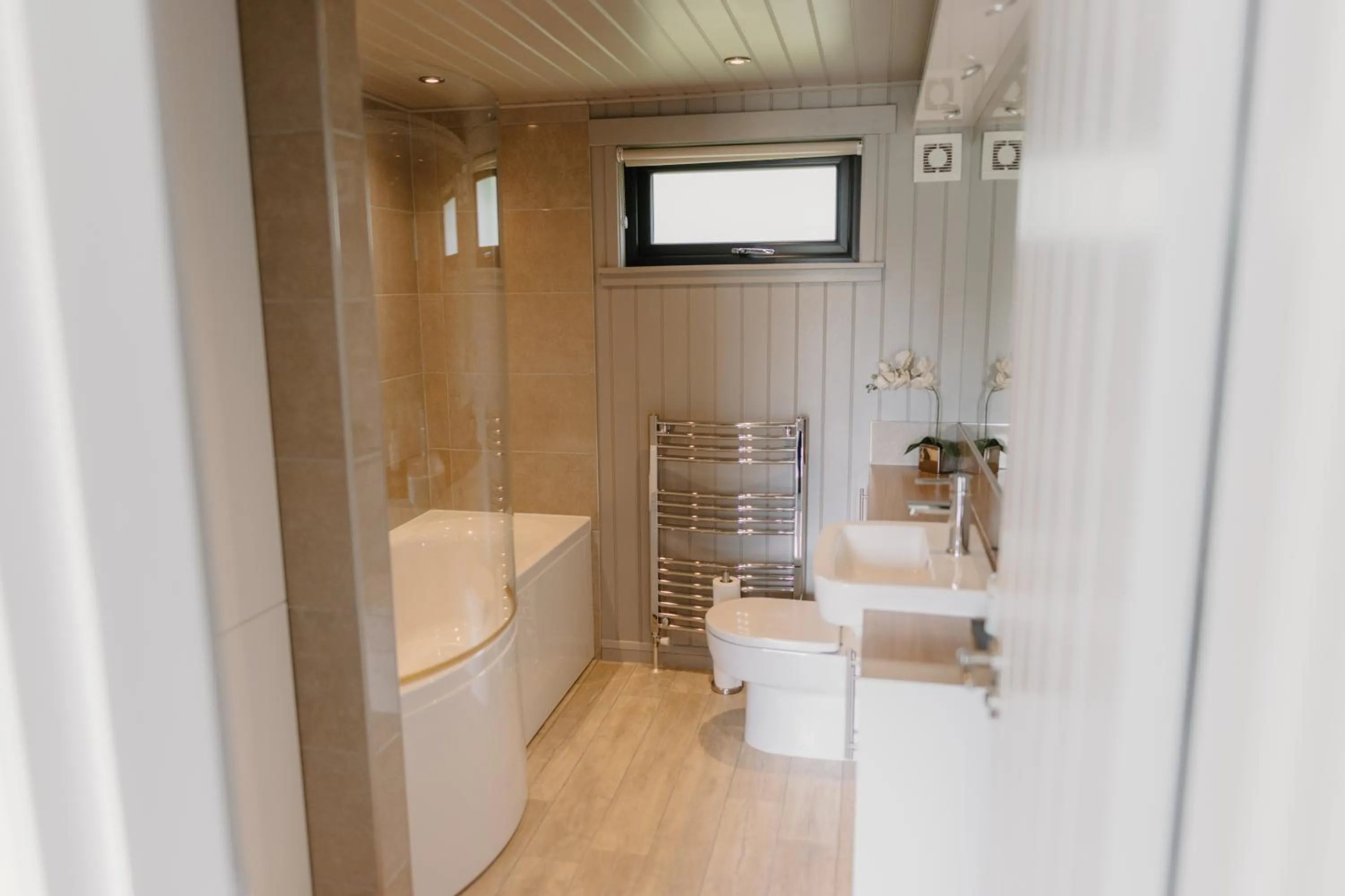 Shower in Linwater Caravan Park - Luxury Lodges and Static Caravans near Edinburgh