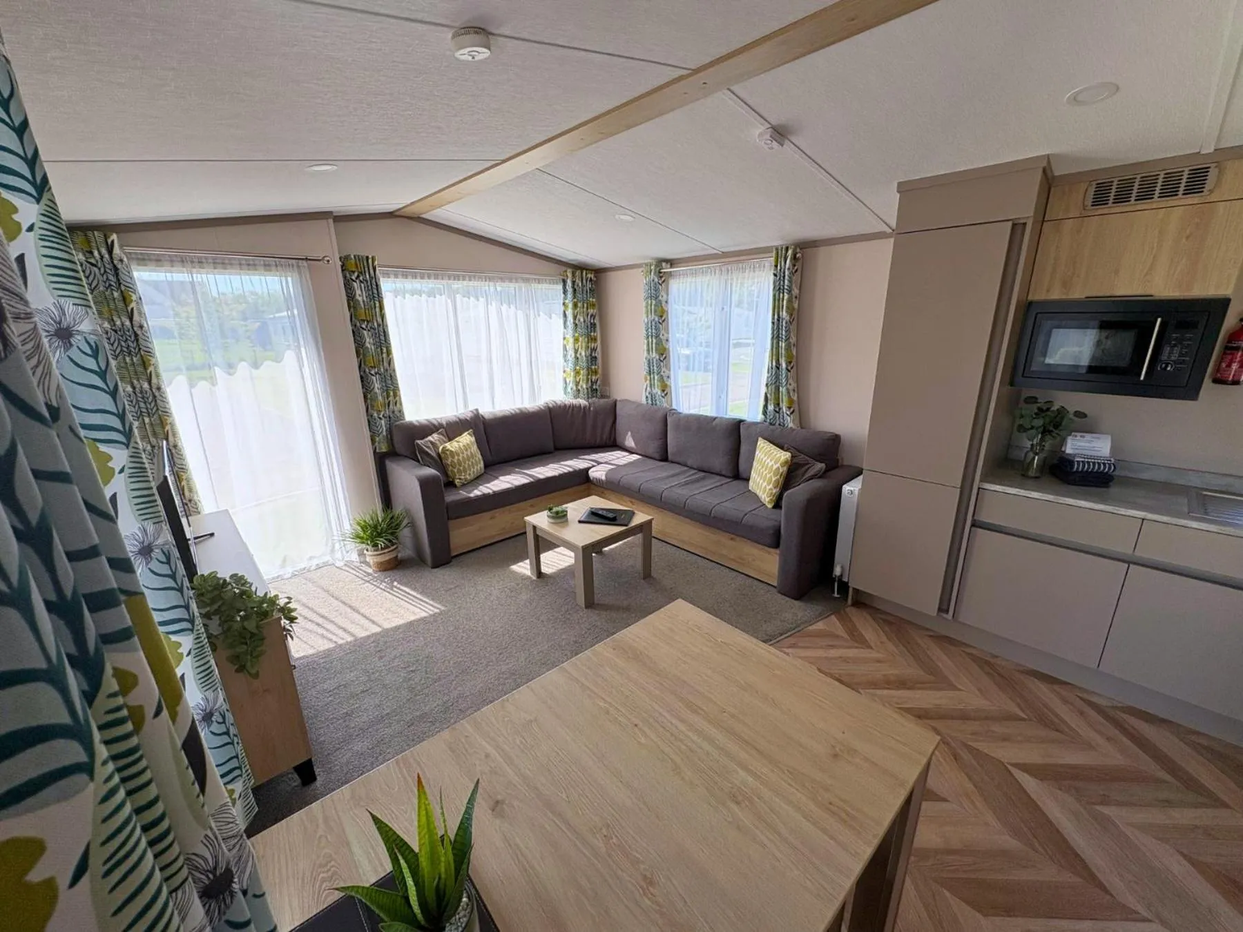 Living room in Linwater Caravan Park - Luxury Lodges and Static Caravans near Edinburgh