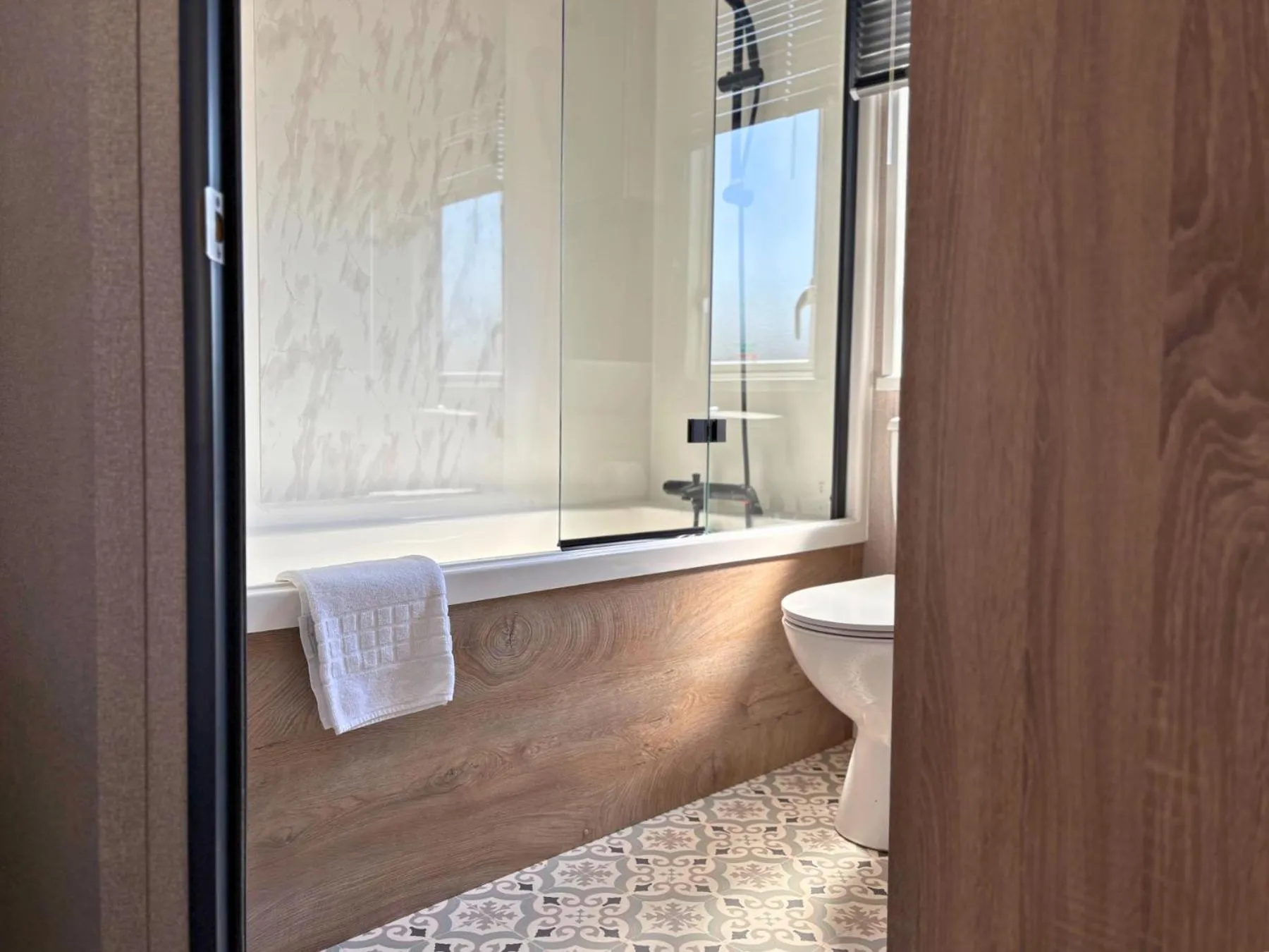 Bathroom in Linwater Caravan Park - Luxury Lodges and Static Caravans near Edinburgh