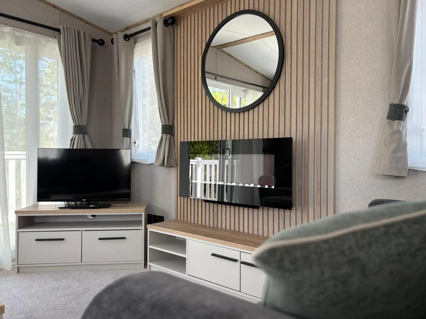 Living room in Linwater Caravan Park - Luxury Lodges and Static Caravans near Edinburgh