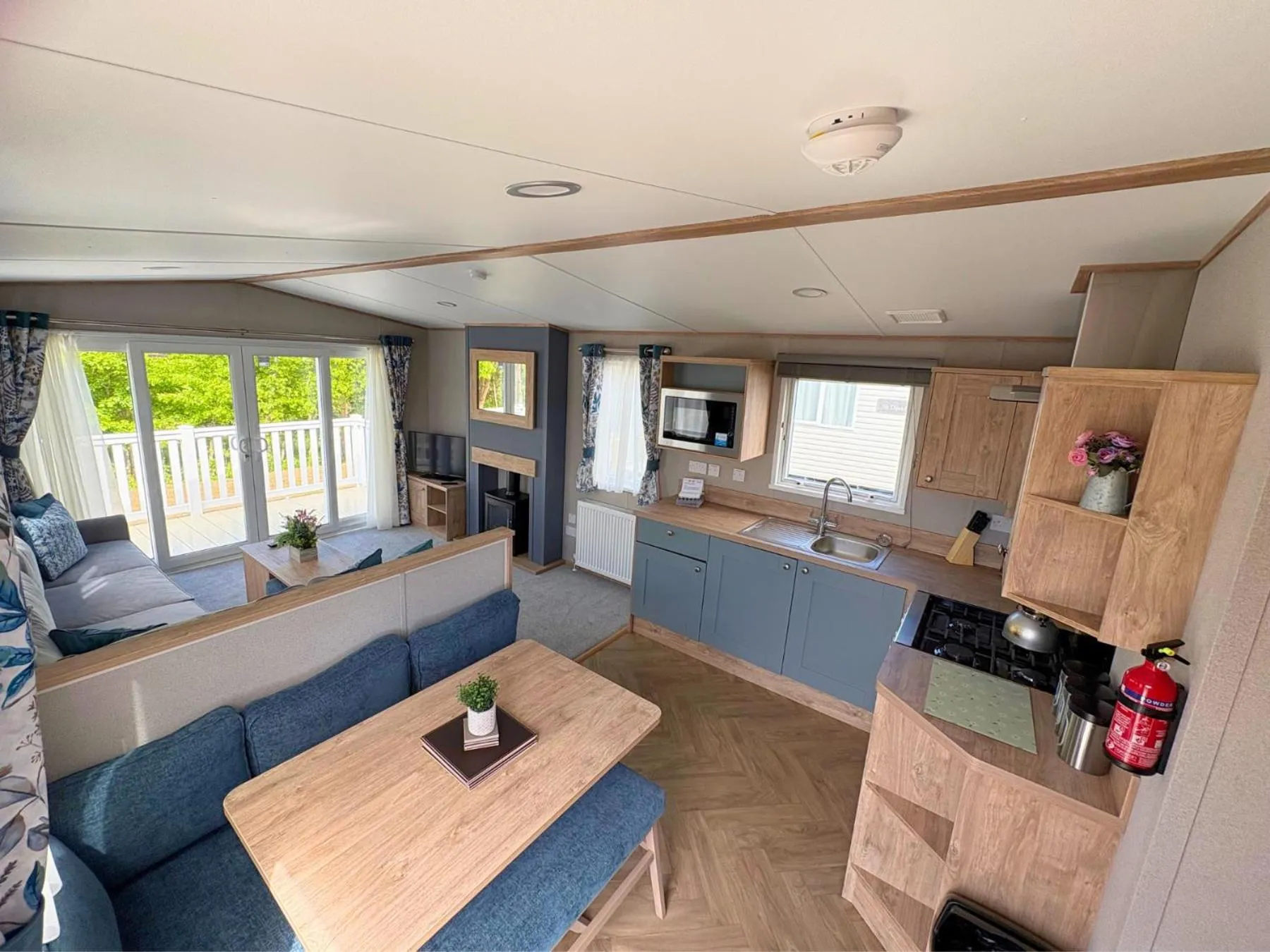 Living room in Linwater Caravan Park - Luxury Lodges and Static Caravans near Edinburgh