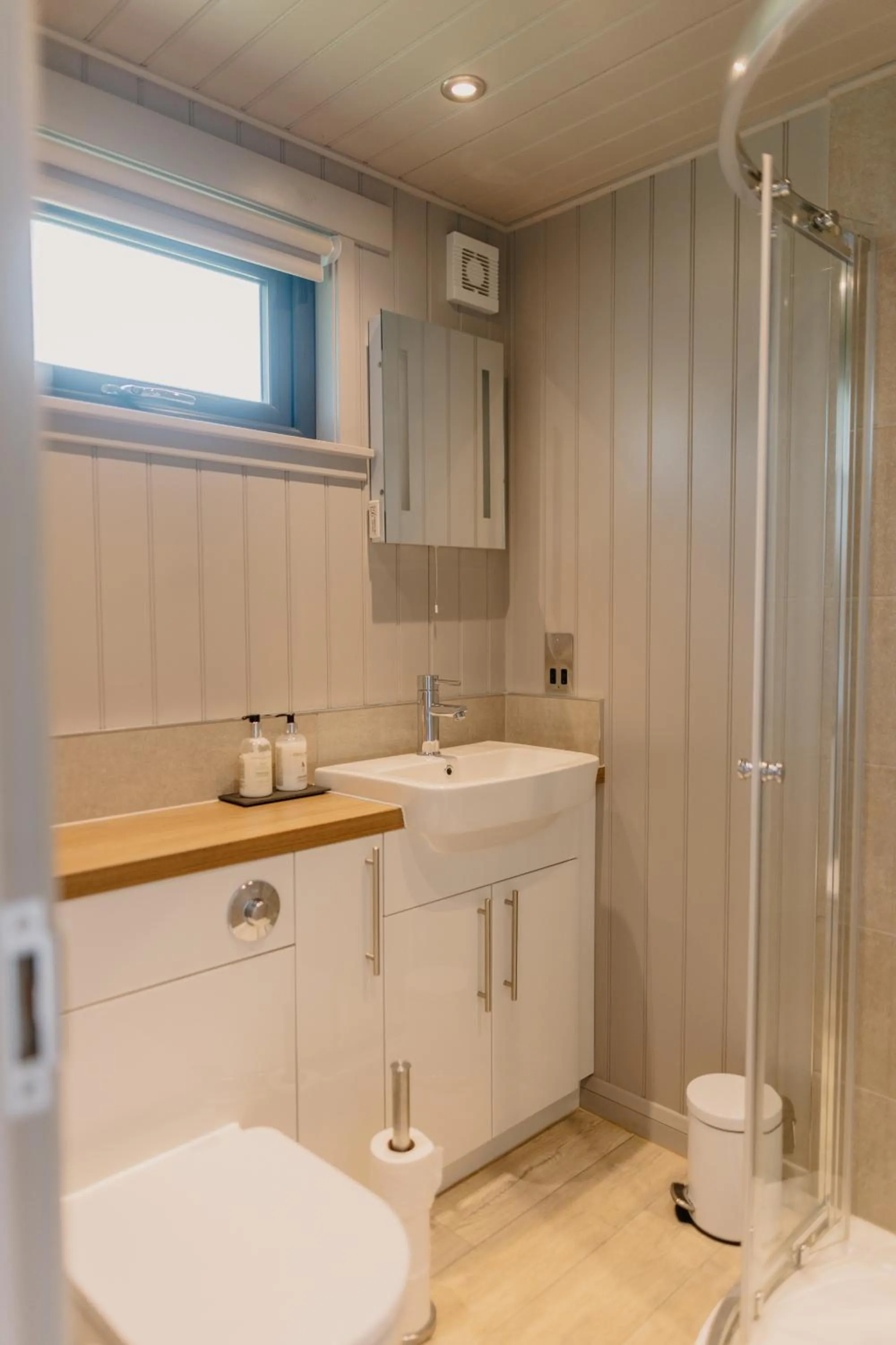 Shower in Linwater Caravan Park - Luxury Lodges and Static Caravans near Edinburgh