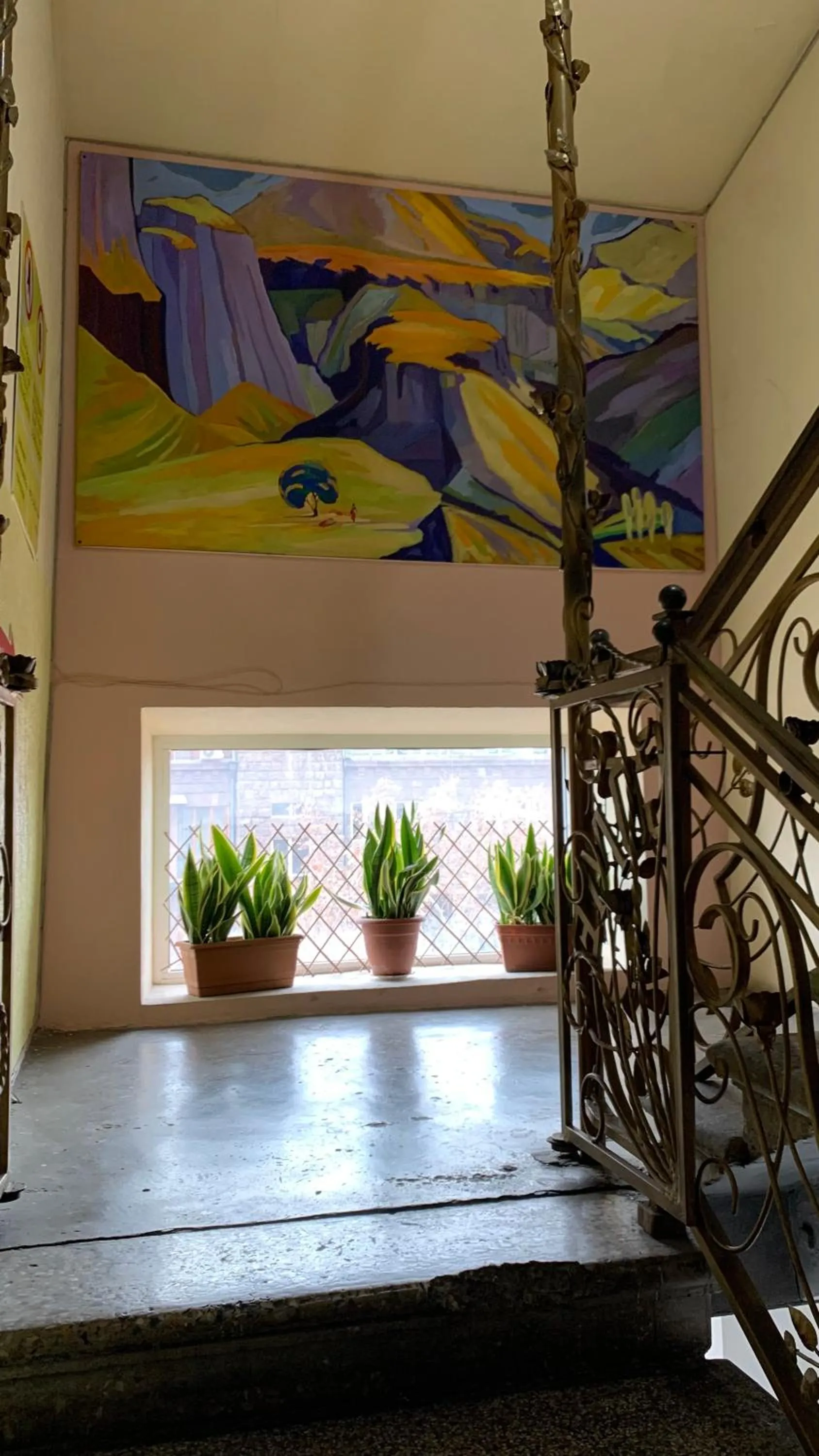 Decorative detail in Arm Hostel