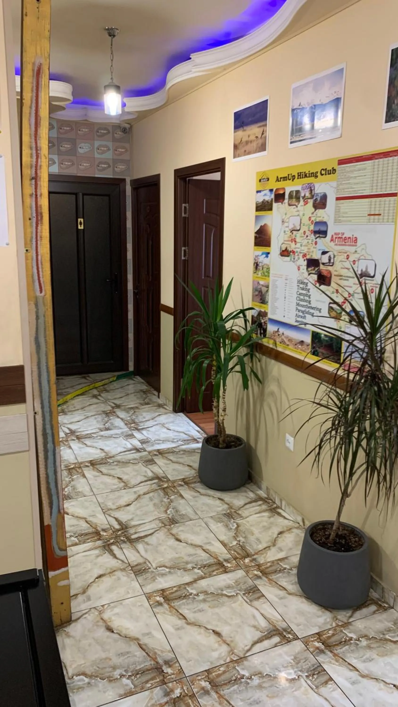 Decorative detail in Arm Hostel