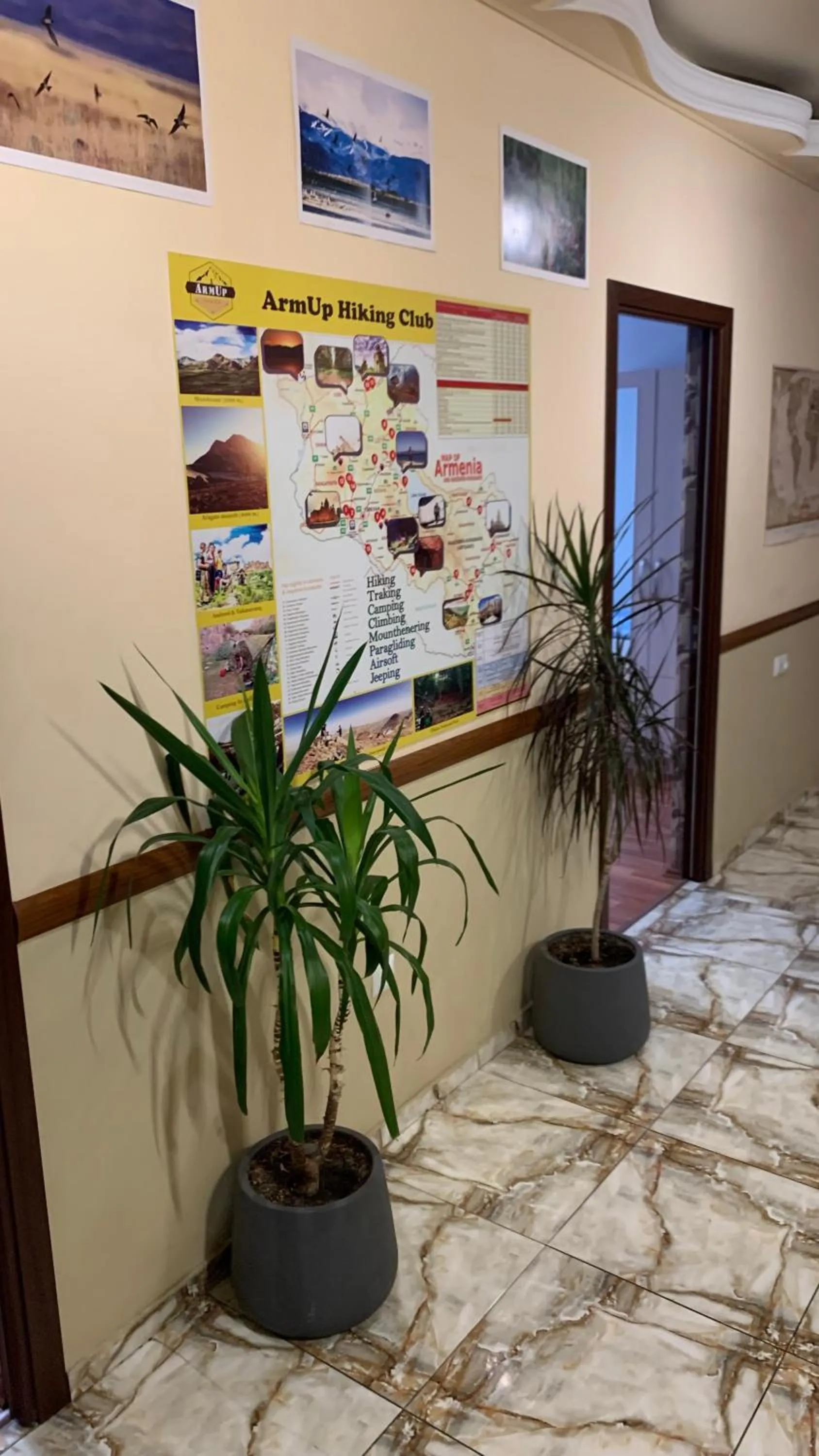 Decorative detail in Arm Hostel