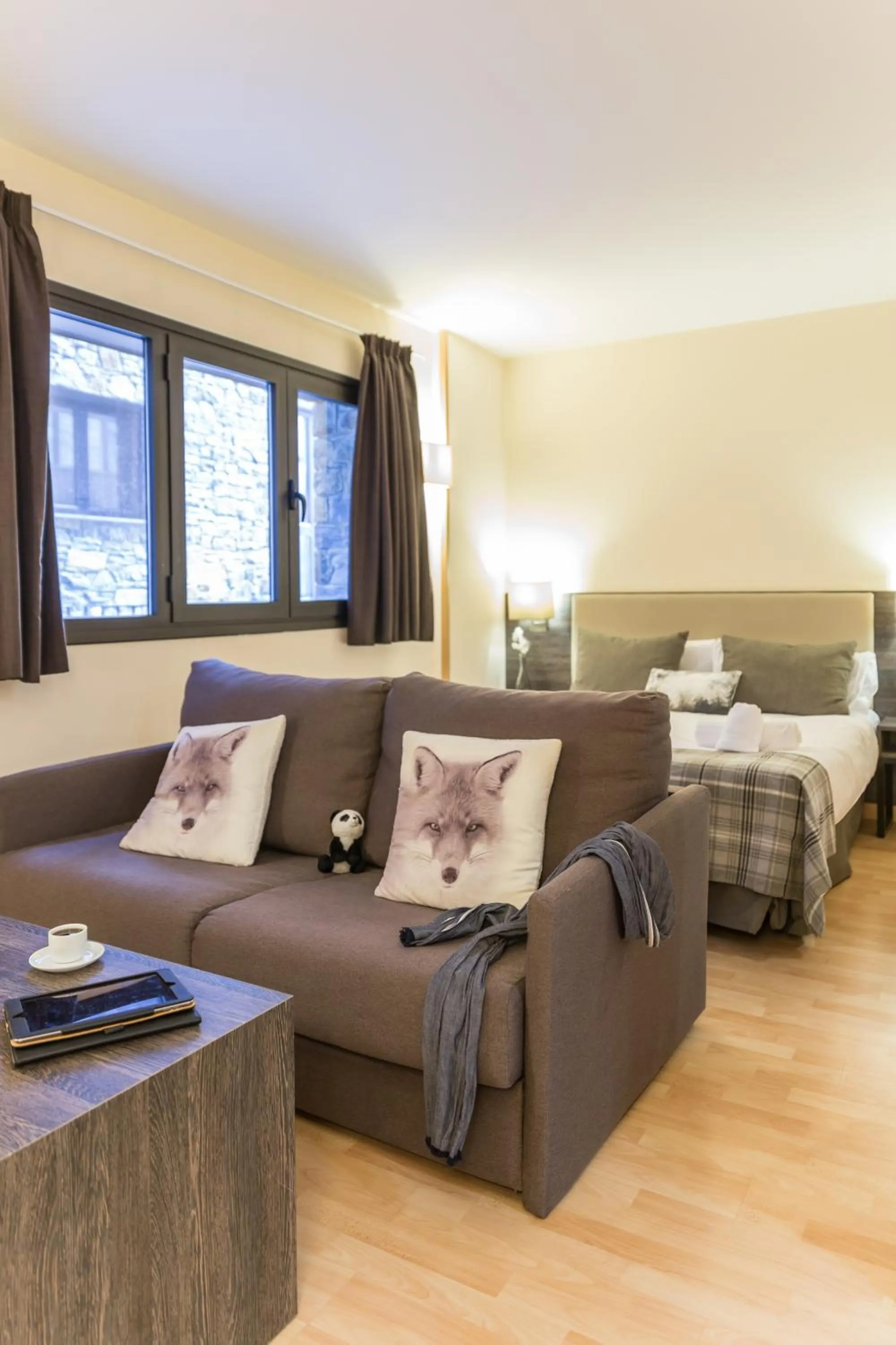 Living room, Bed in Pierre & Vacances Pas de la Casa Princesa