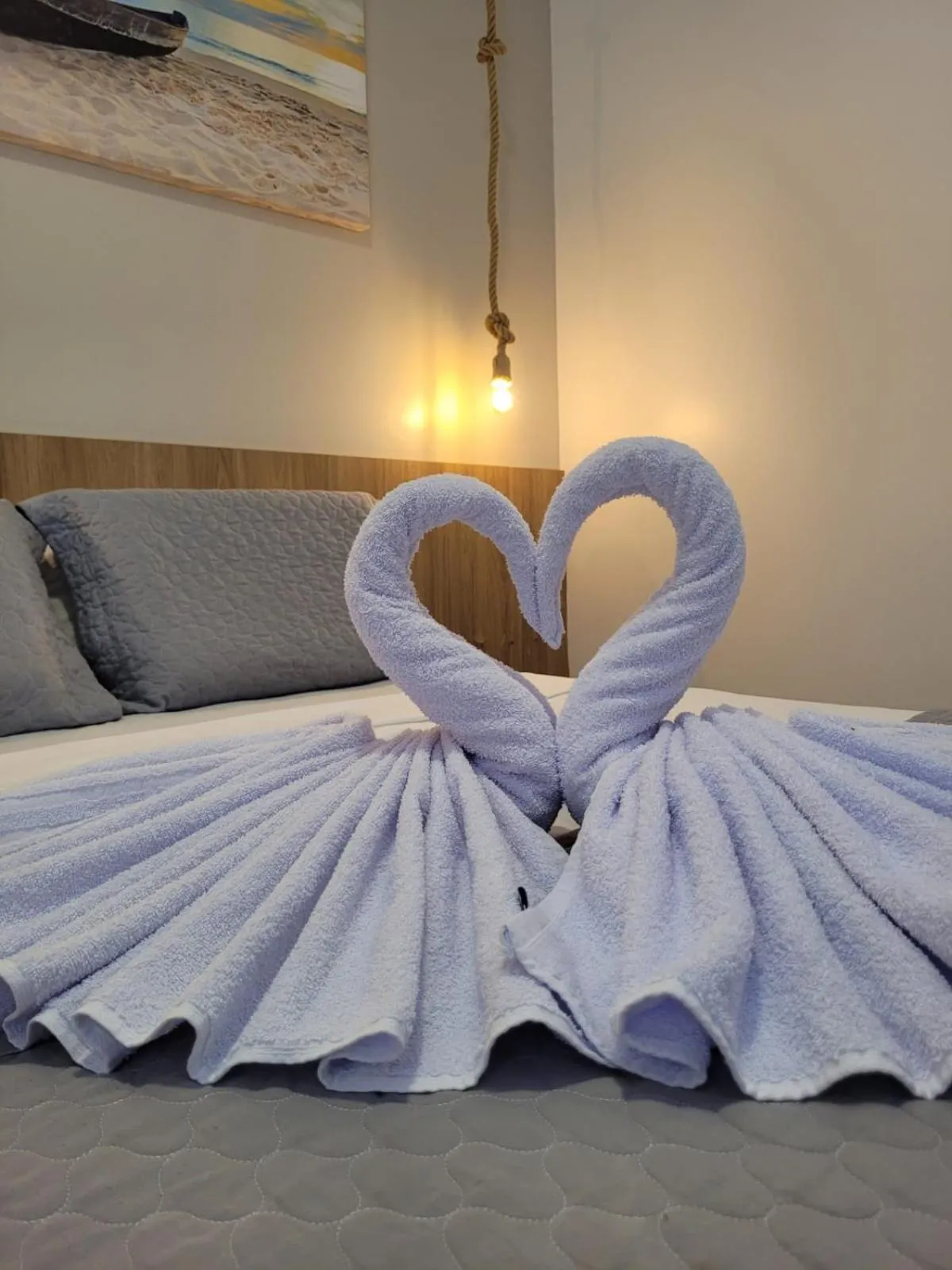 Bed in Pousada Concha Dourada