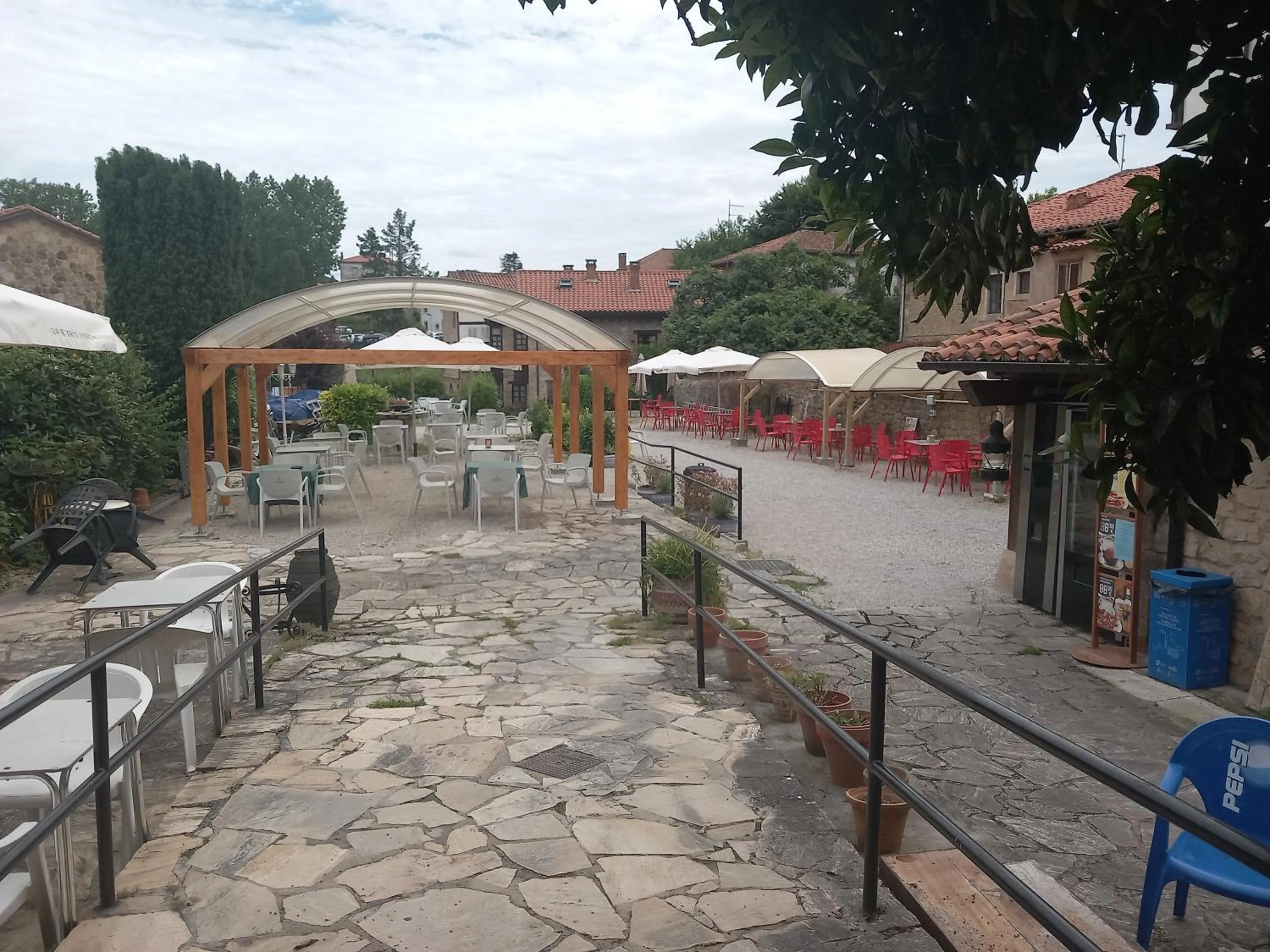 Balcony/Terrace in Albergue Gándara