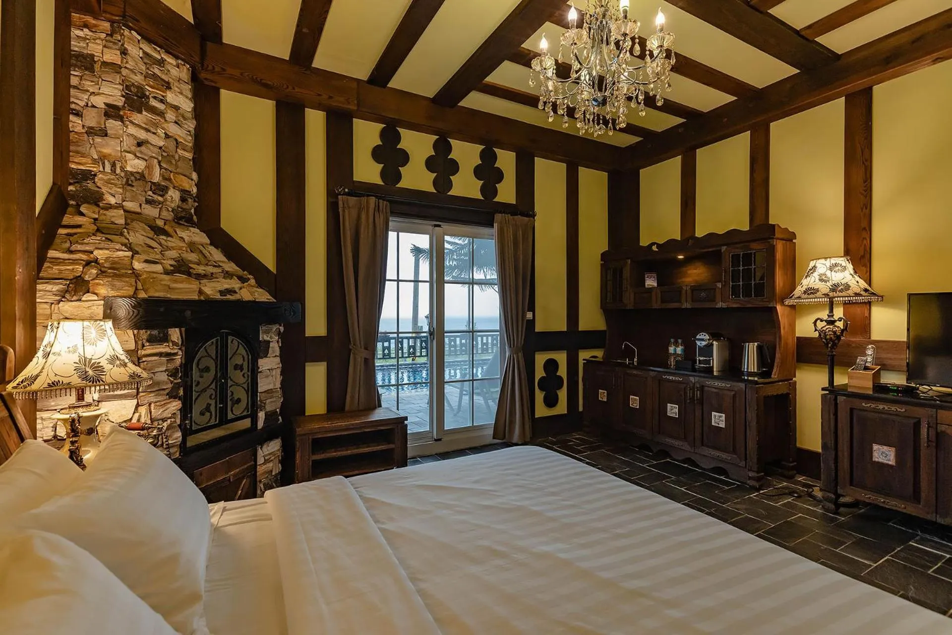 Bed in Tudor Villa