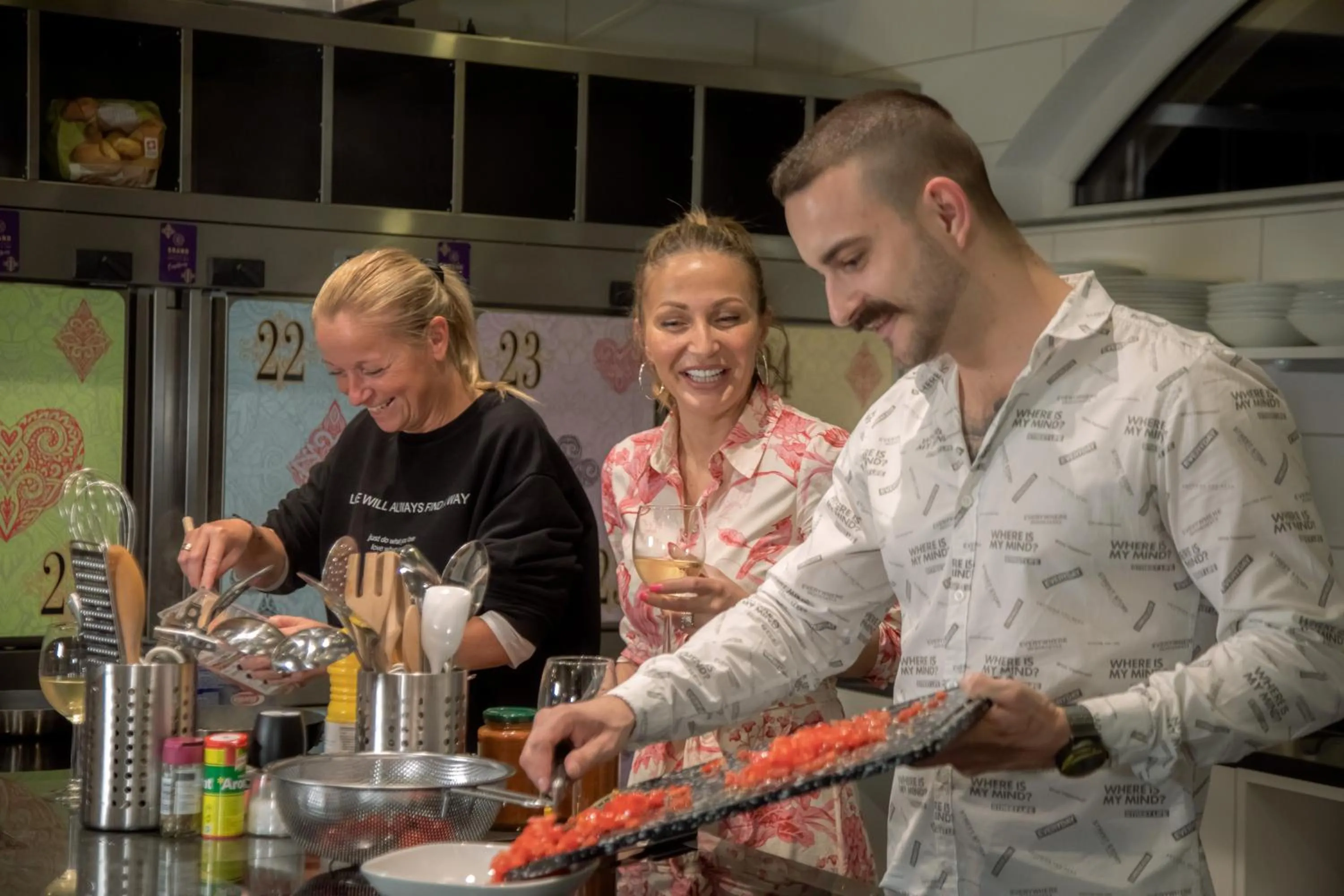 People in GRAND your home with common kitchens with self check-in