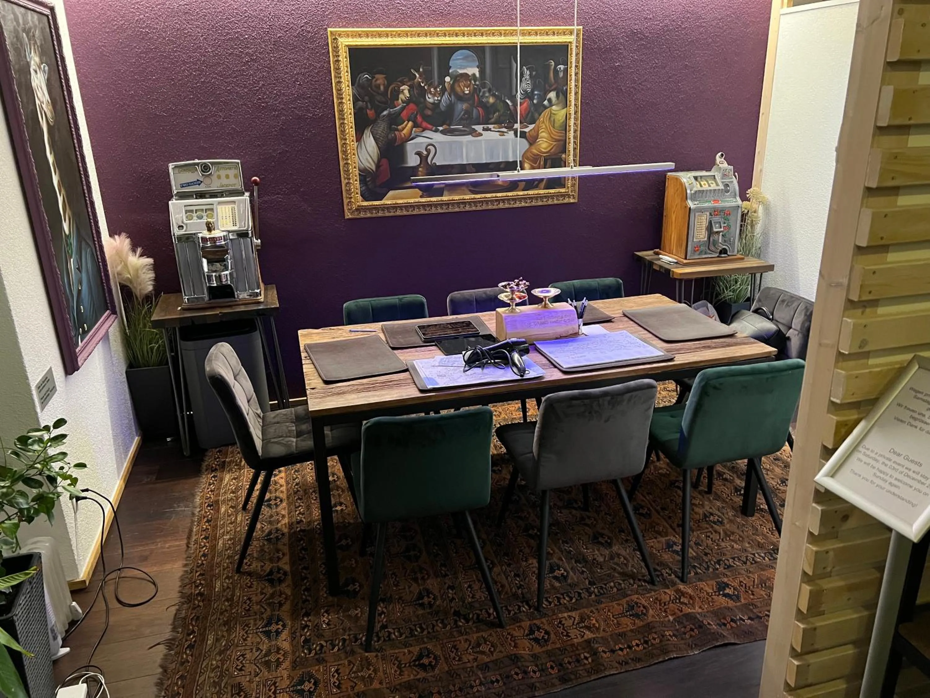 Seating area in GRAND your home with common kitchens with self check-in