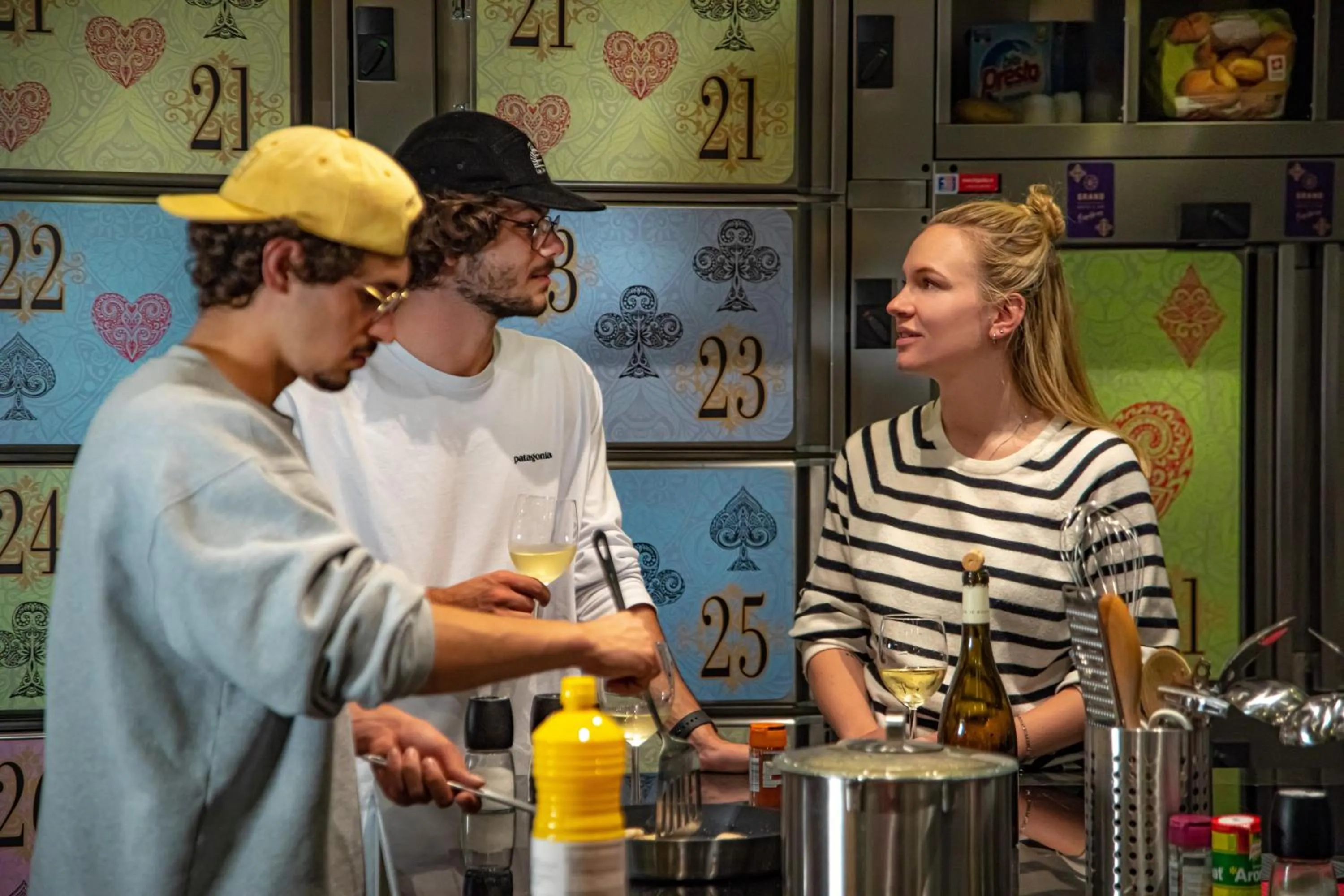 People in GRAND your home with common kitchens with self check-in