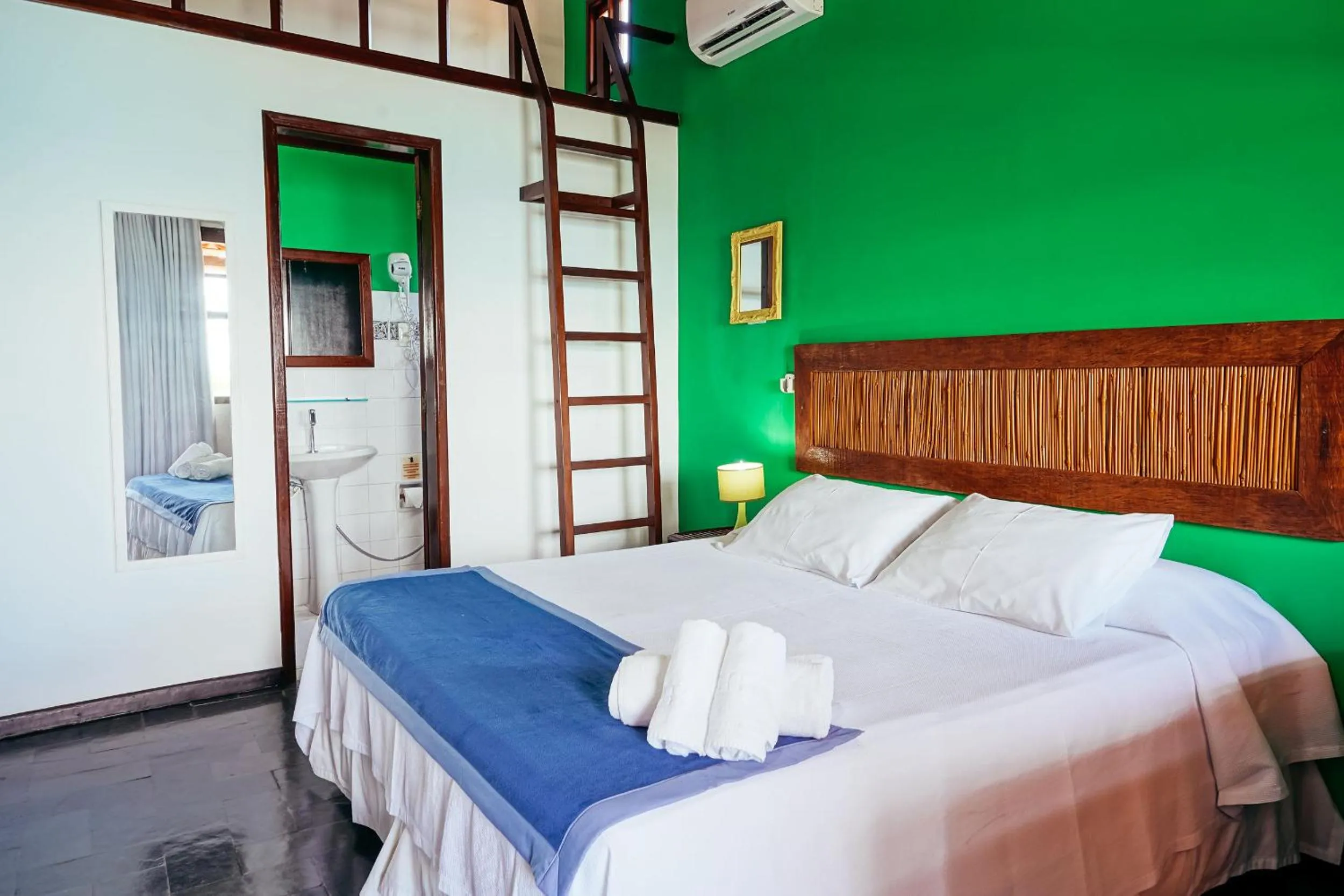 Bed in Pousada Natureza