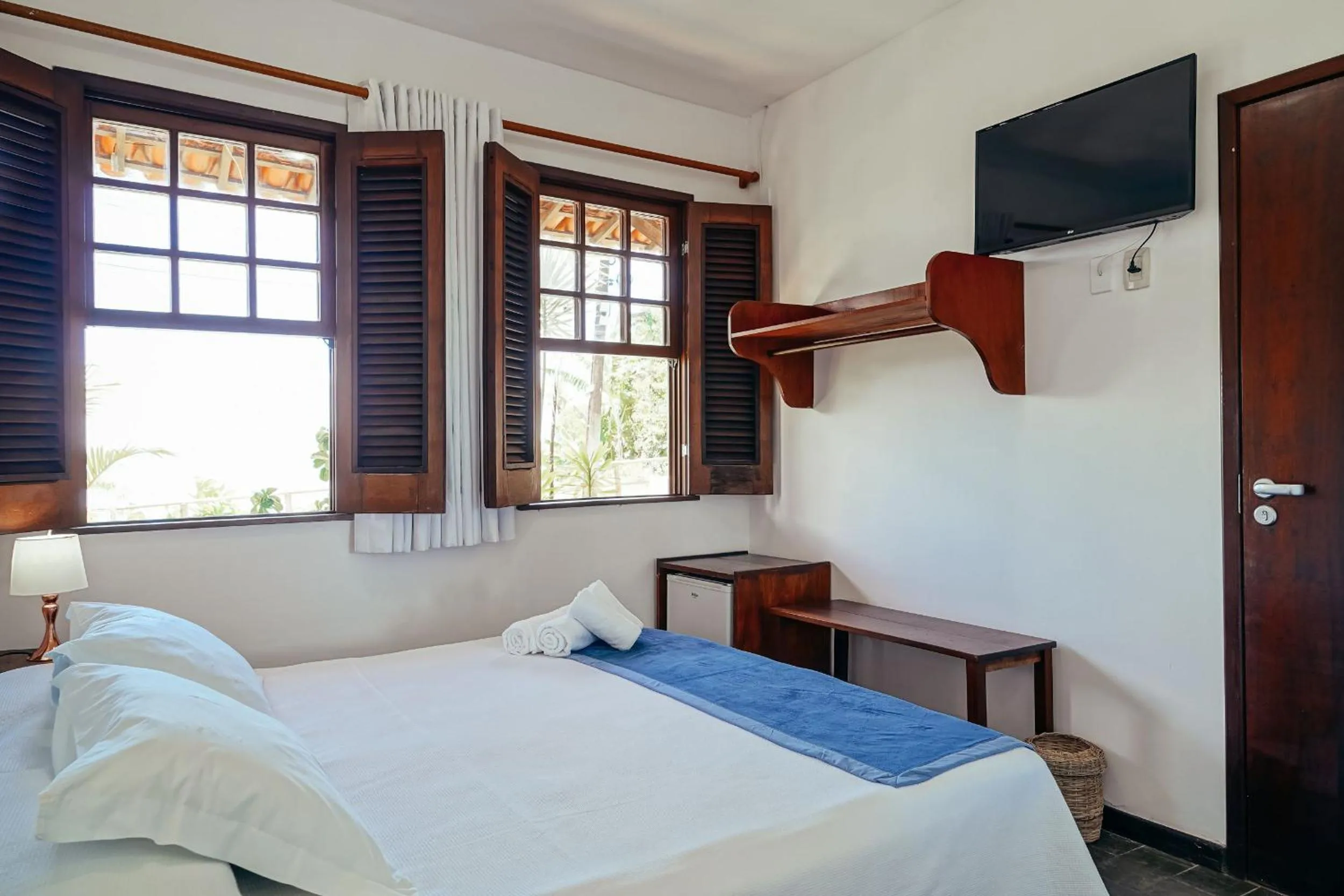 Bed in Pousada Natureza