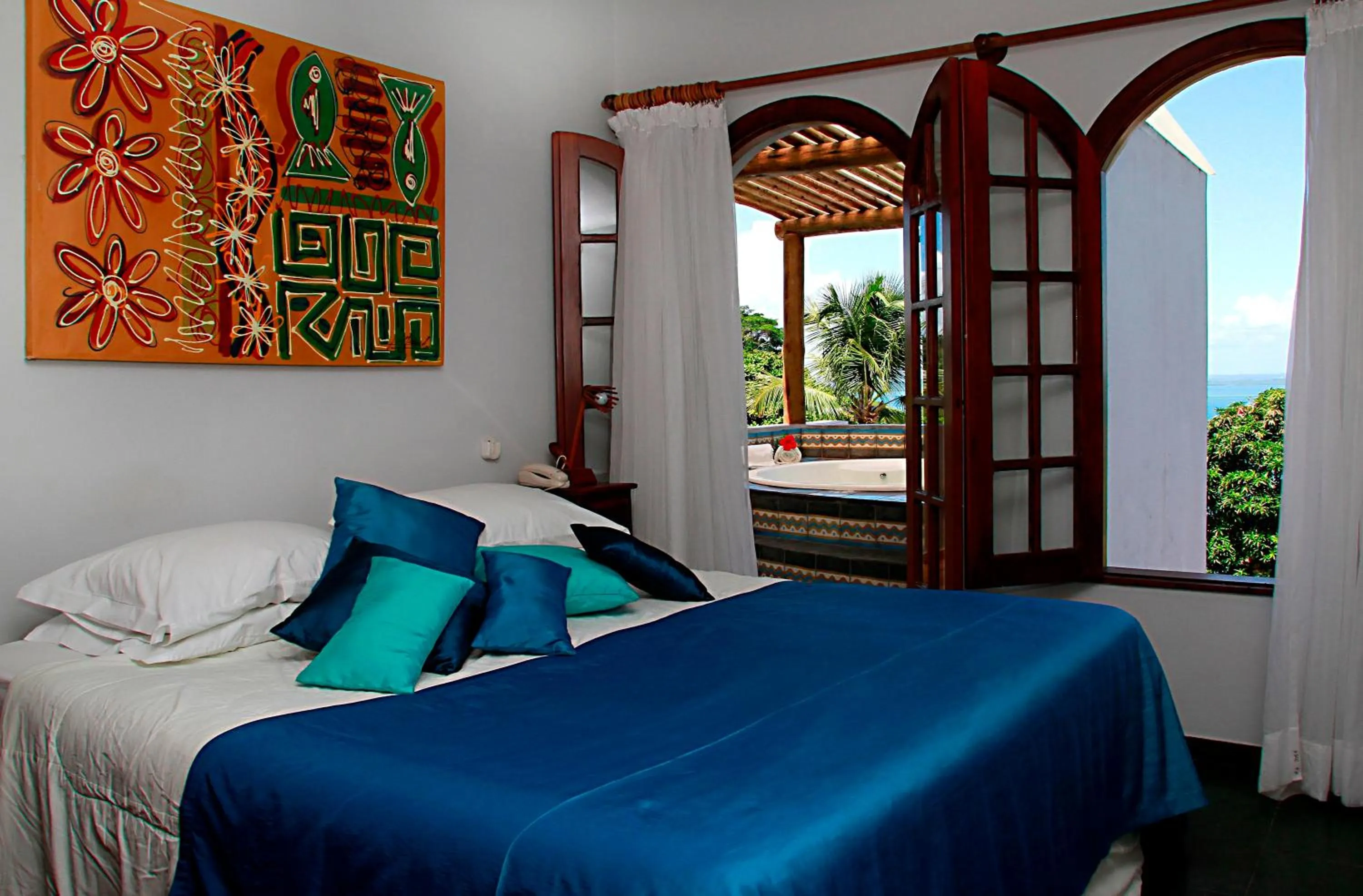 Bed in Pousada Natureza