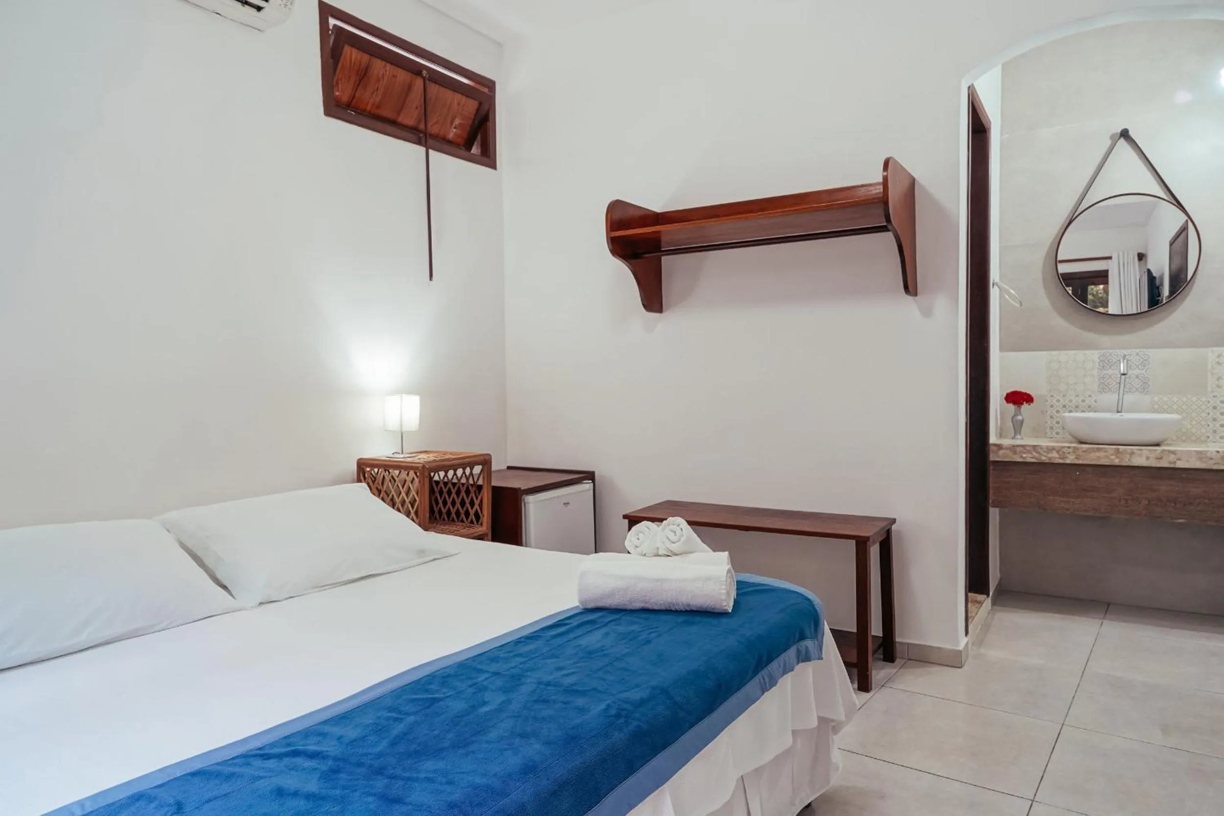 Bed in Pousada Natureza